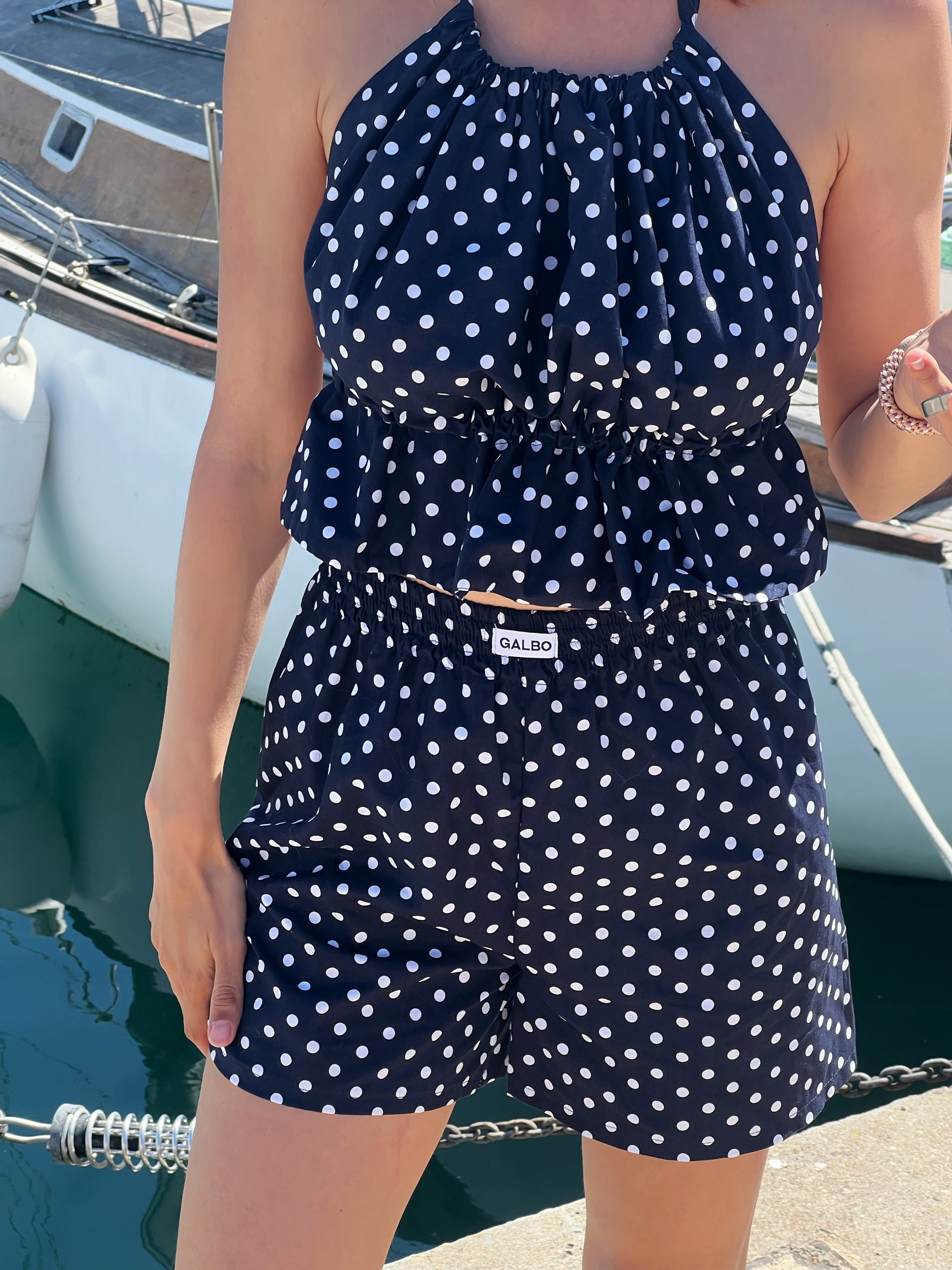 Short Sanary Polka Dot Navy ⚓️