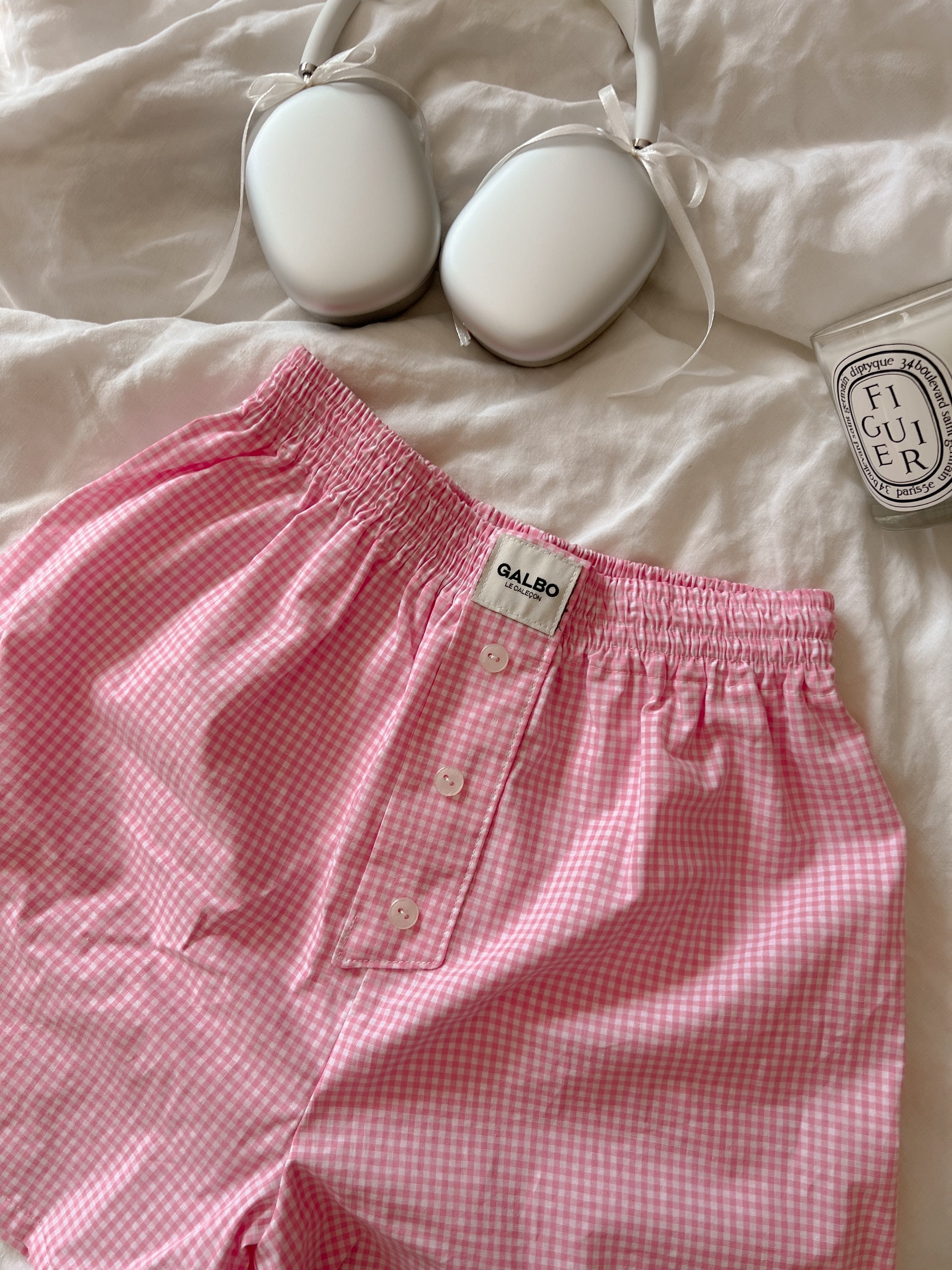 Caleçon Calvi VICHY Candy Pink 🌷