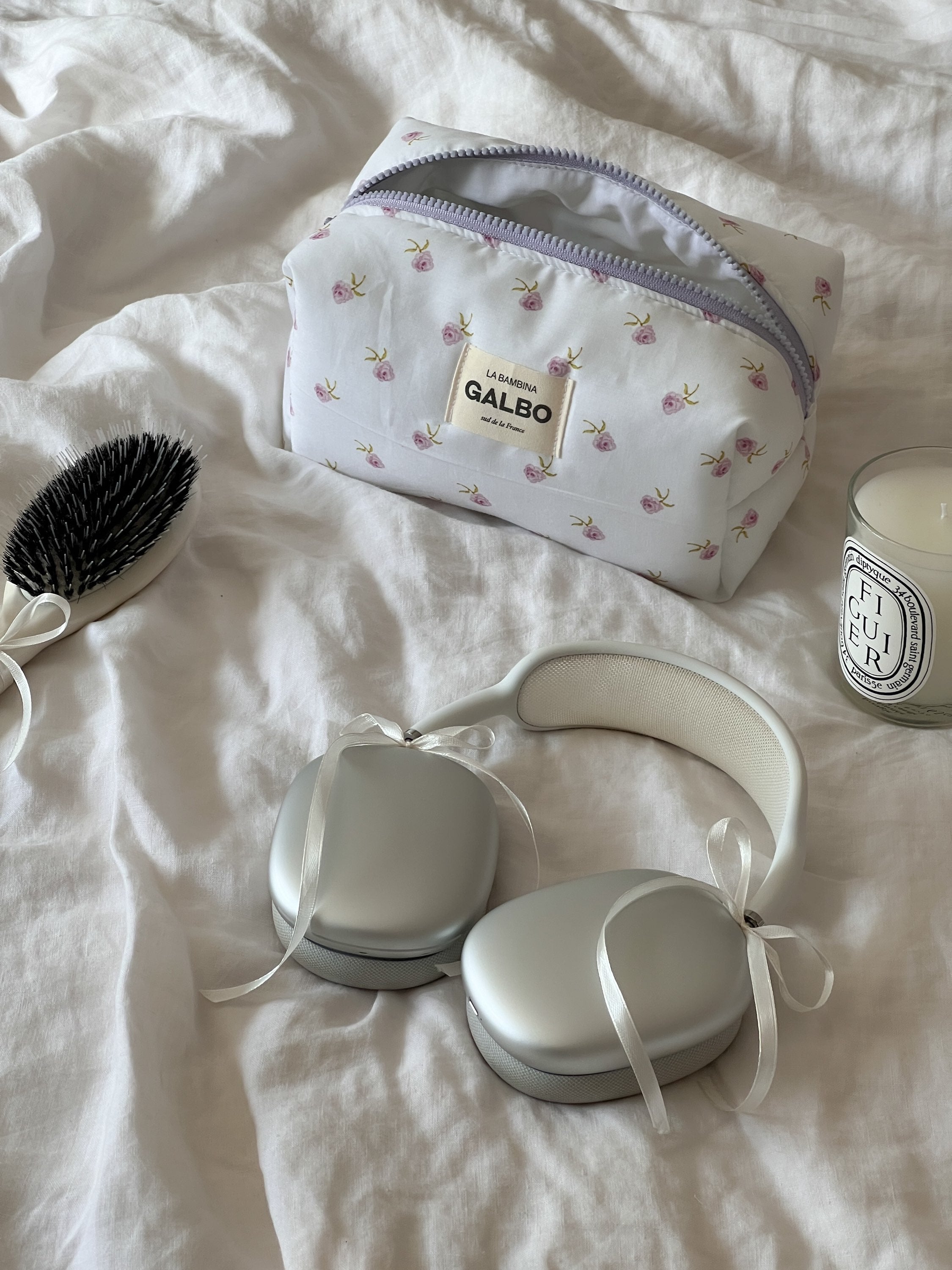 LA BAMBINA - matelassée fleurs mauves 🌷