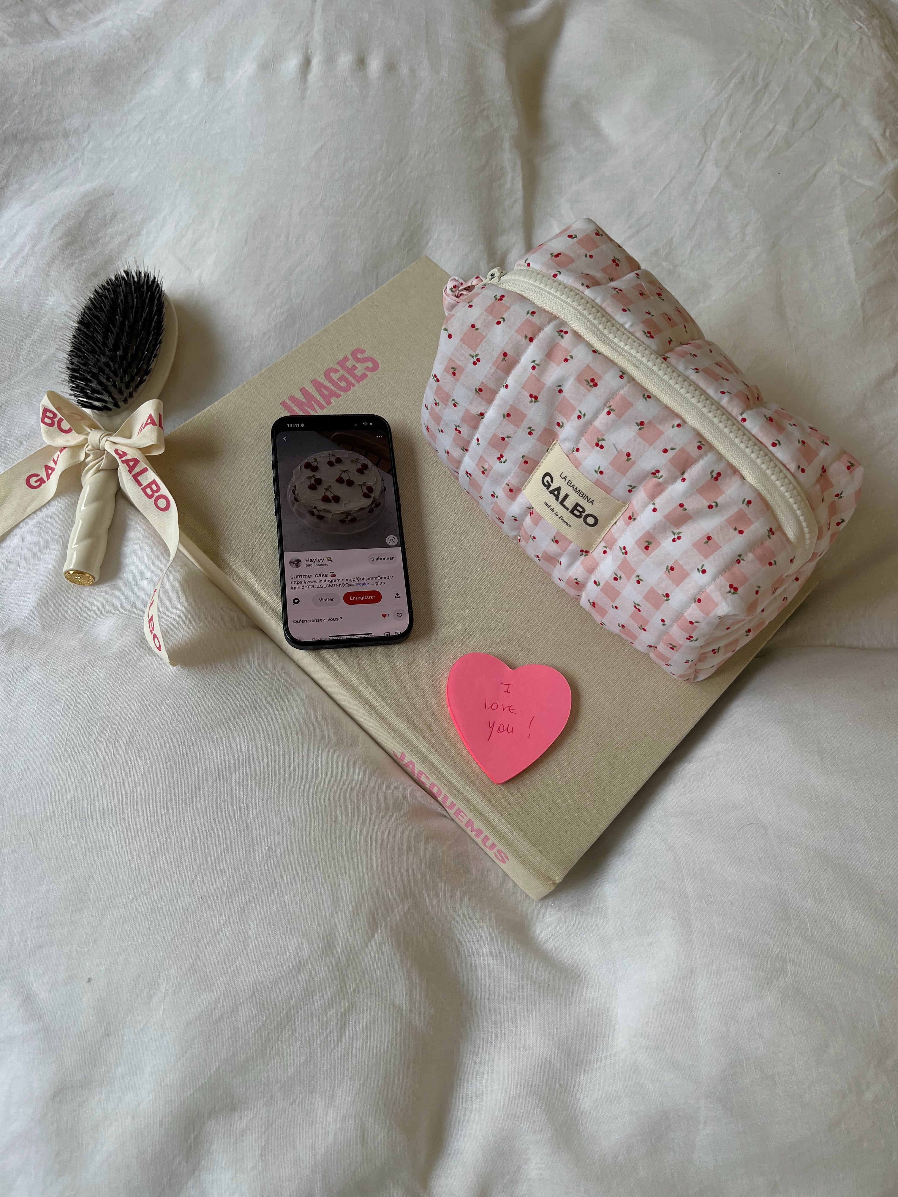 LA BAMBINA - matelassée Vichy & Cerises