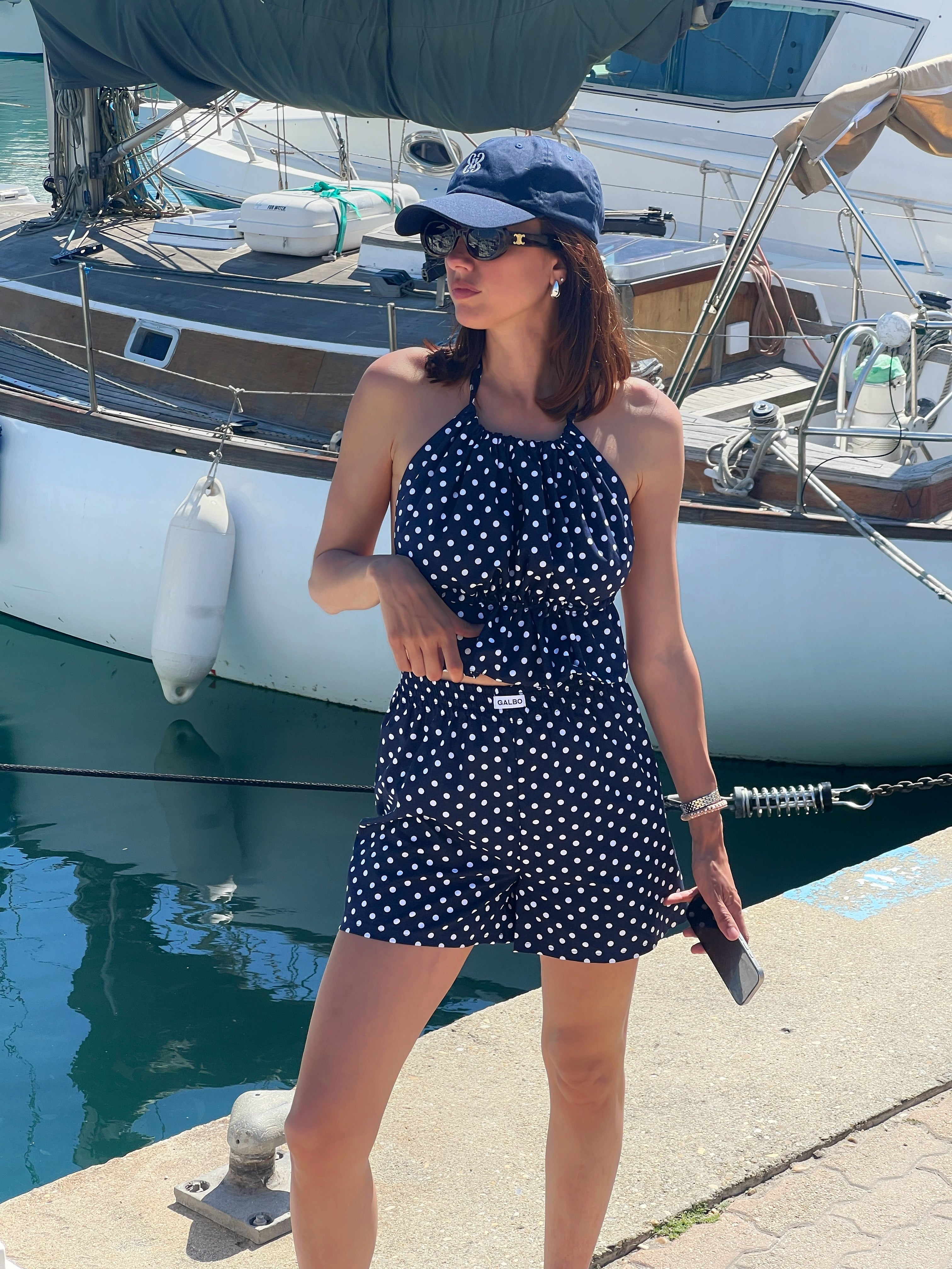 Short Sanary Polka Dot Navy ⚓️