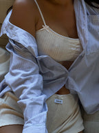 La chemise Galbo rayée NAVY BLUE 💙