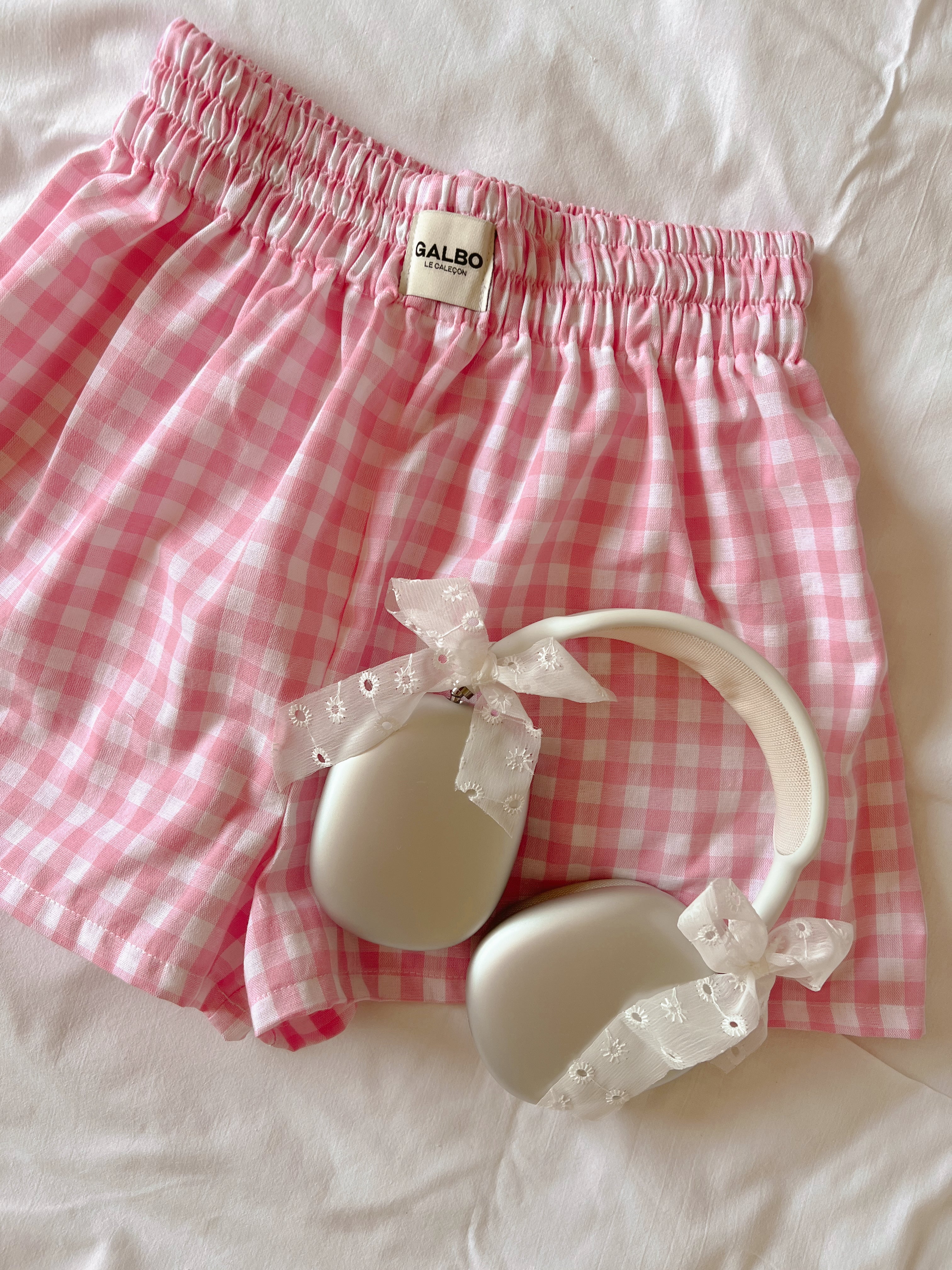 Caleçon Beaulieu VICHY Candy Pink 🌸