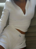 Le short Pointelle Galbo - Soft White