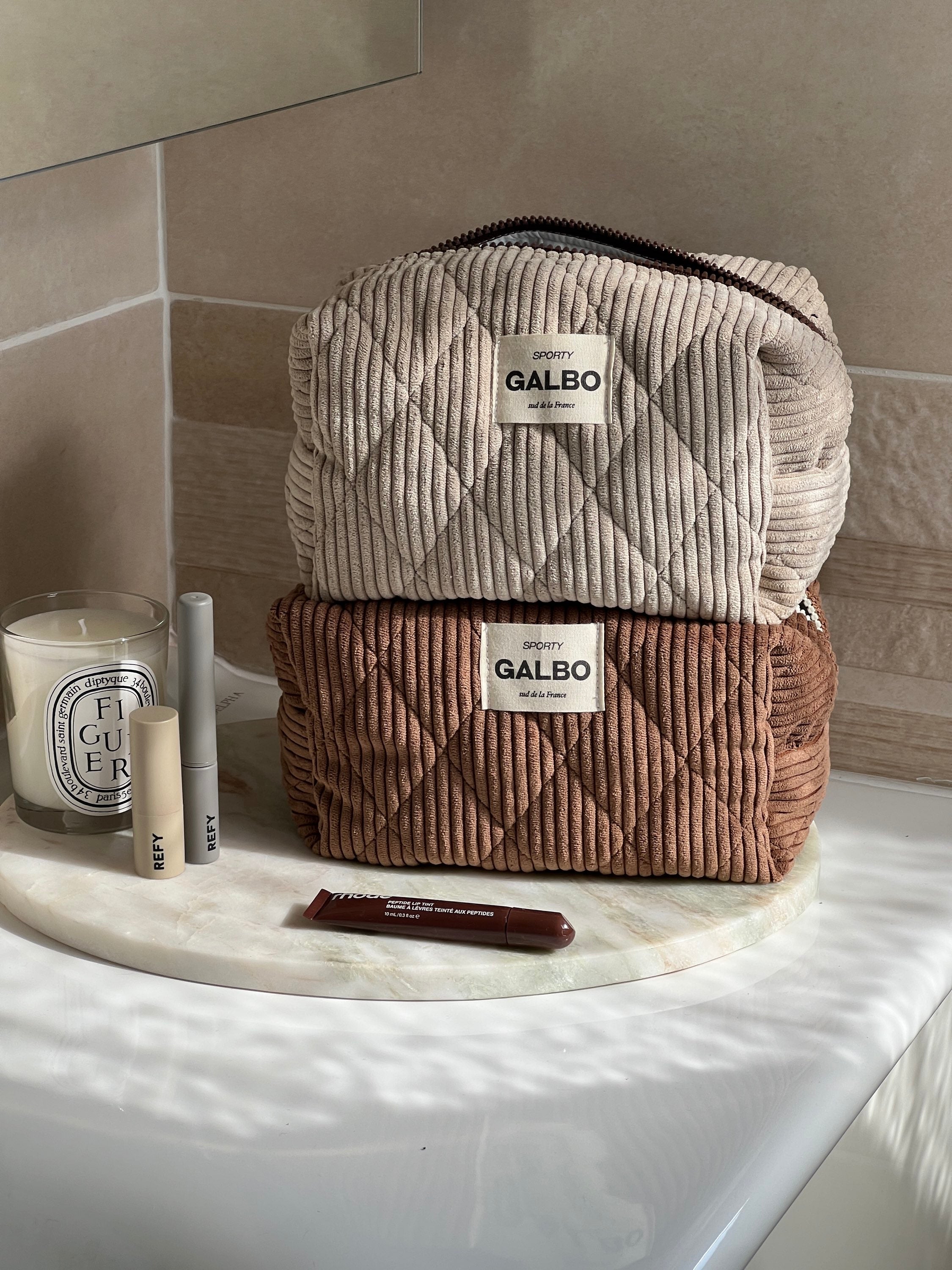 SPORTY - matelassée velours Cinnamon
