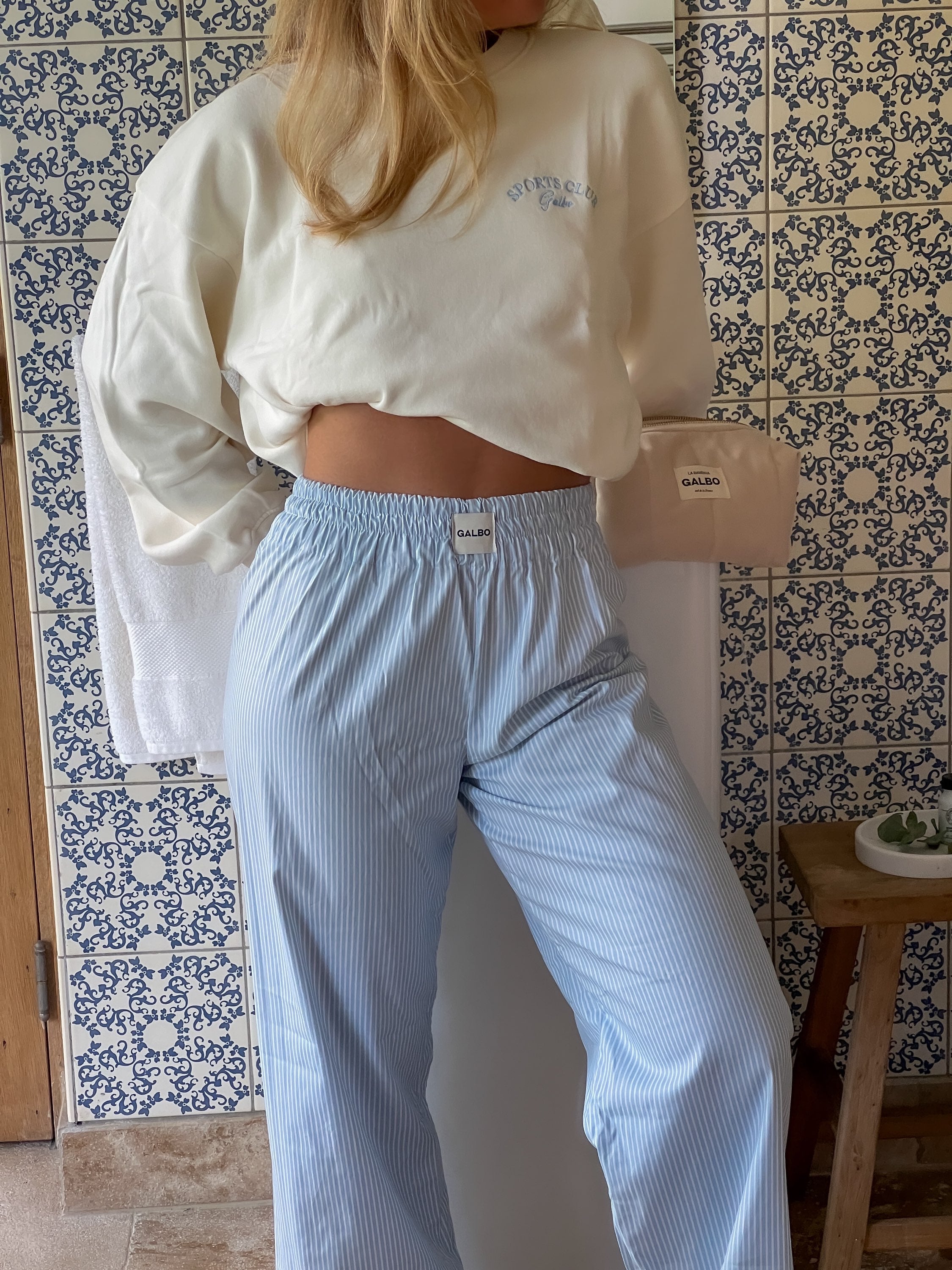 Le Sweat oversize Galbo Sport - Coconut Milk