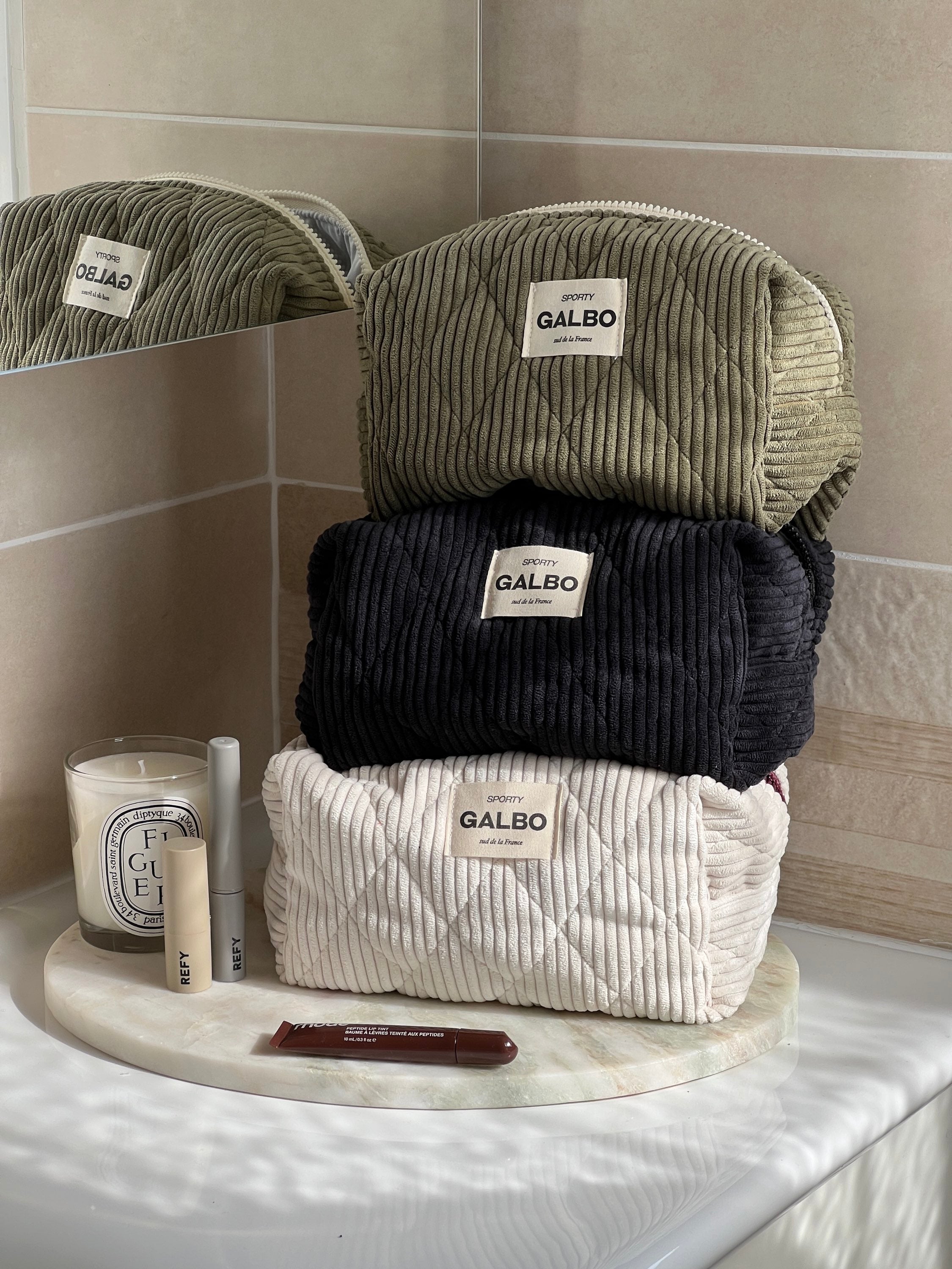 SPORTY - matelassée velours Baby Powder