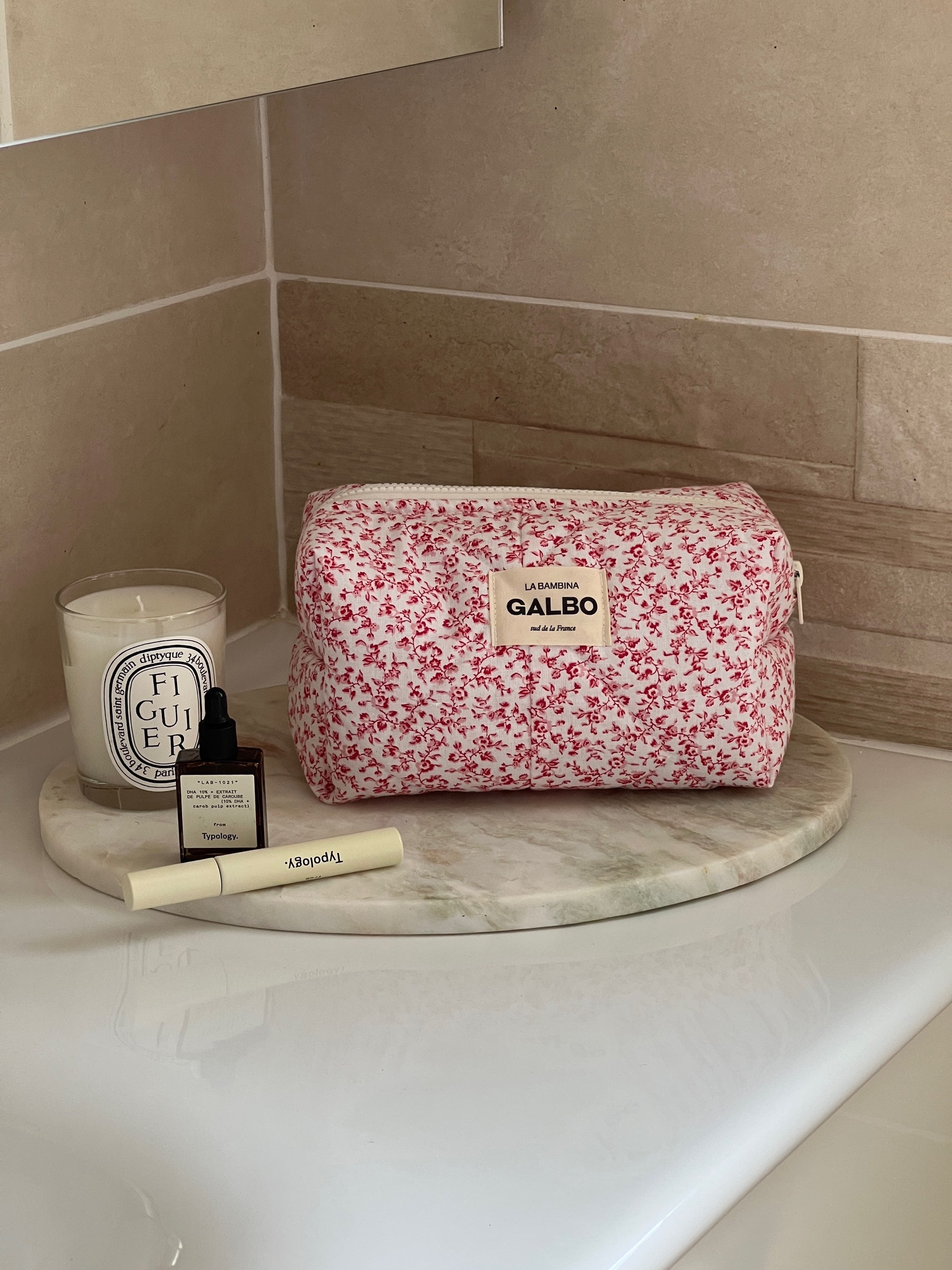 LA BAMBINA - matelassée liberty rouge