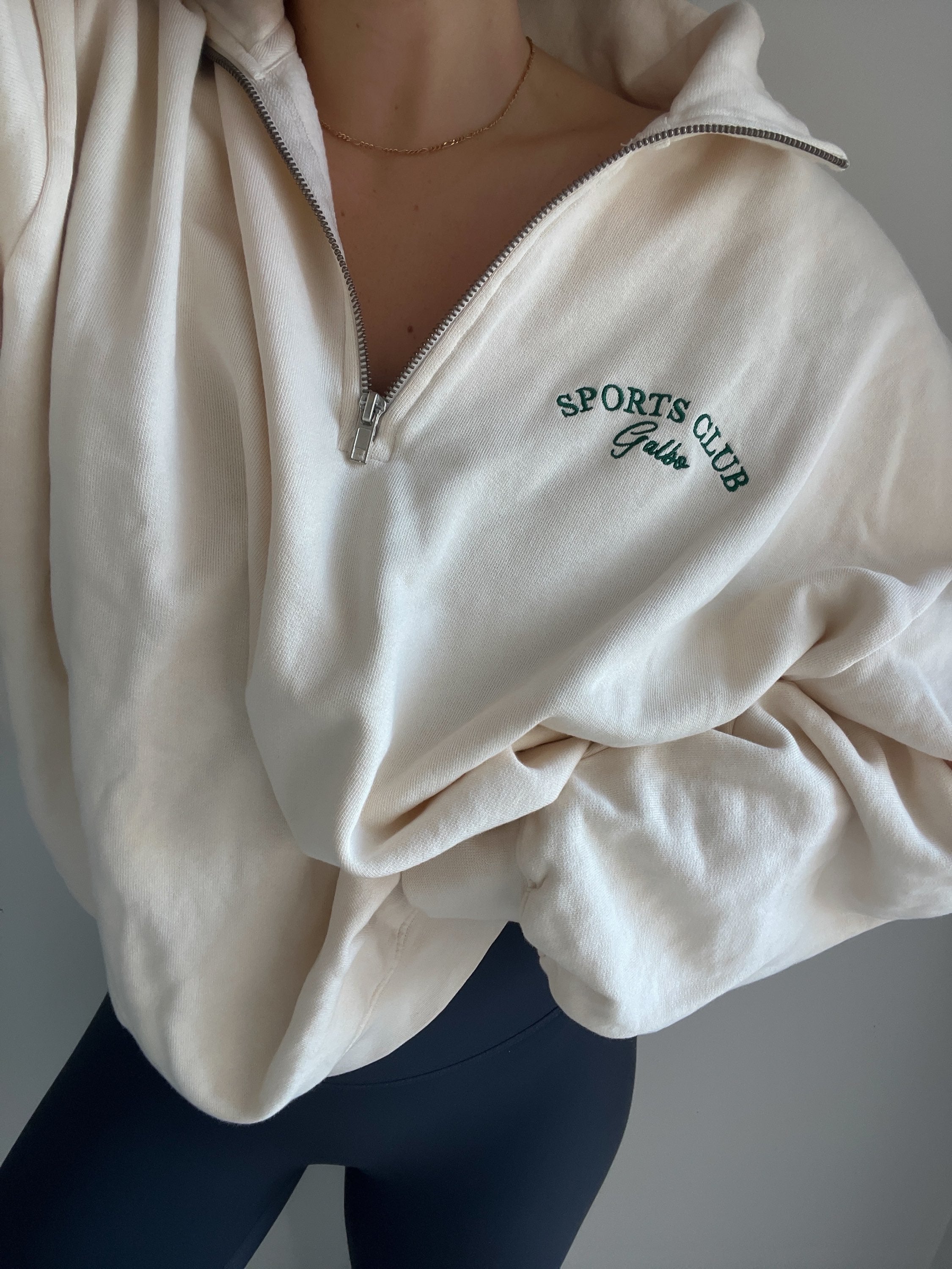 Le Zipper oversize Galbo Sport - Pearled Ivory