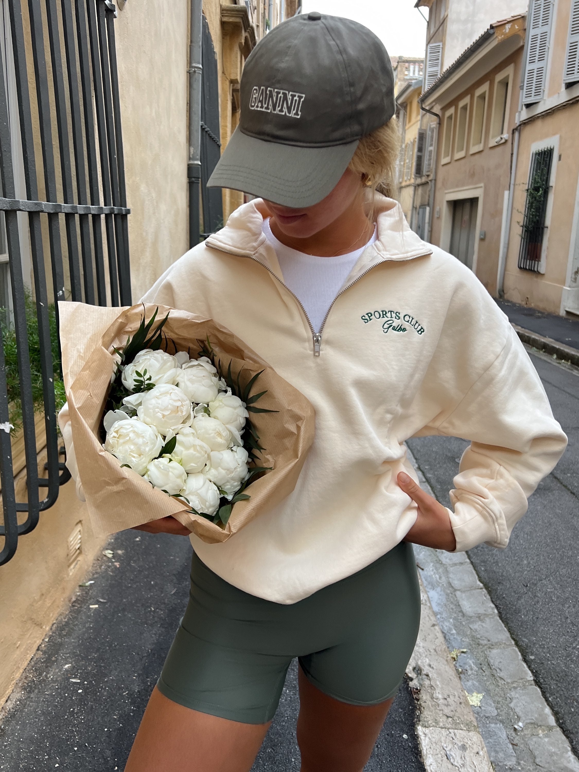Le Zipper oversize Galbo Sport - Pearled Ivory
