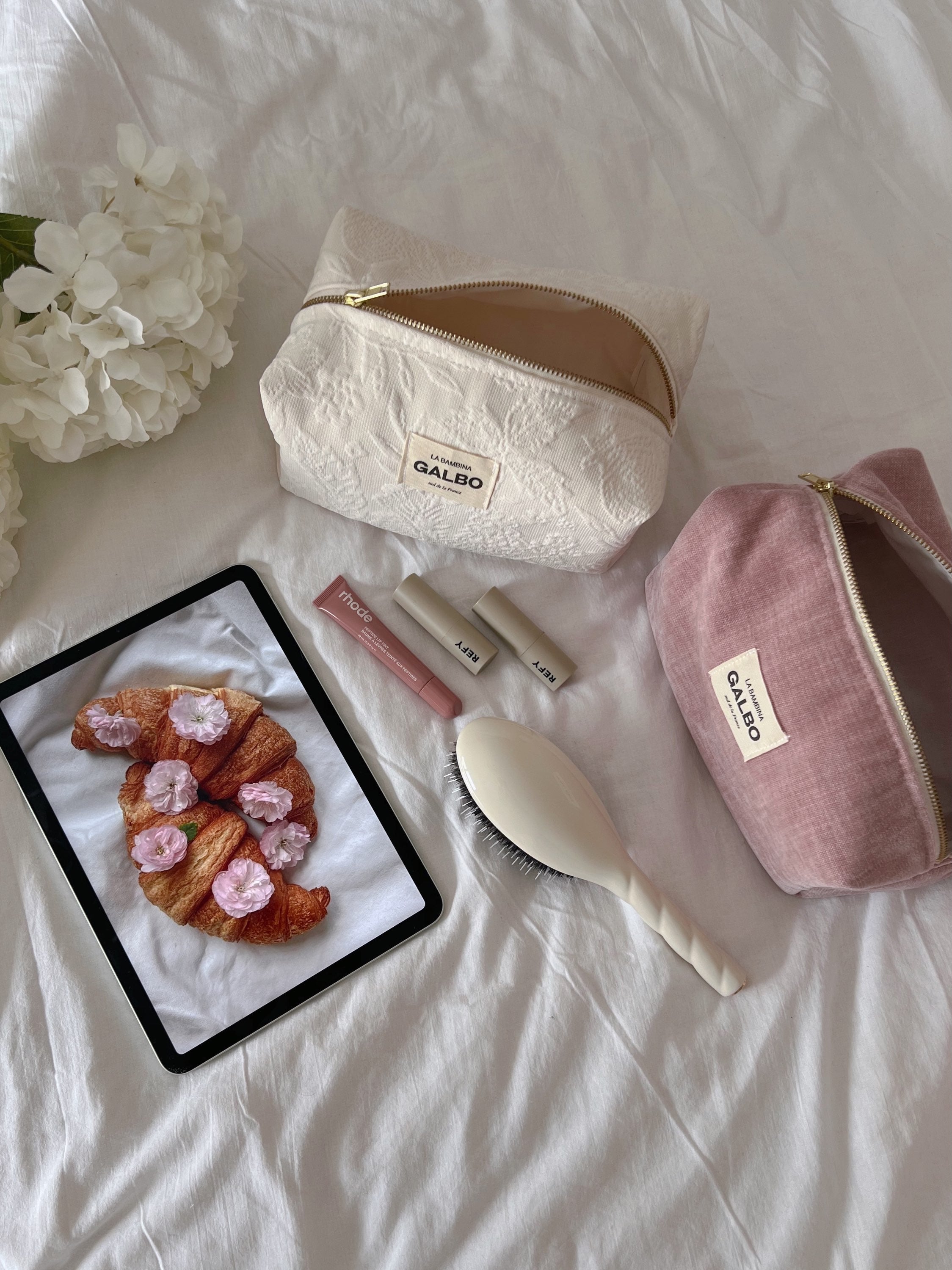 LA BAMBINA - velours Vintage Pink