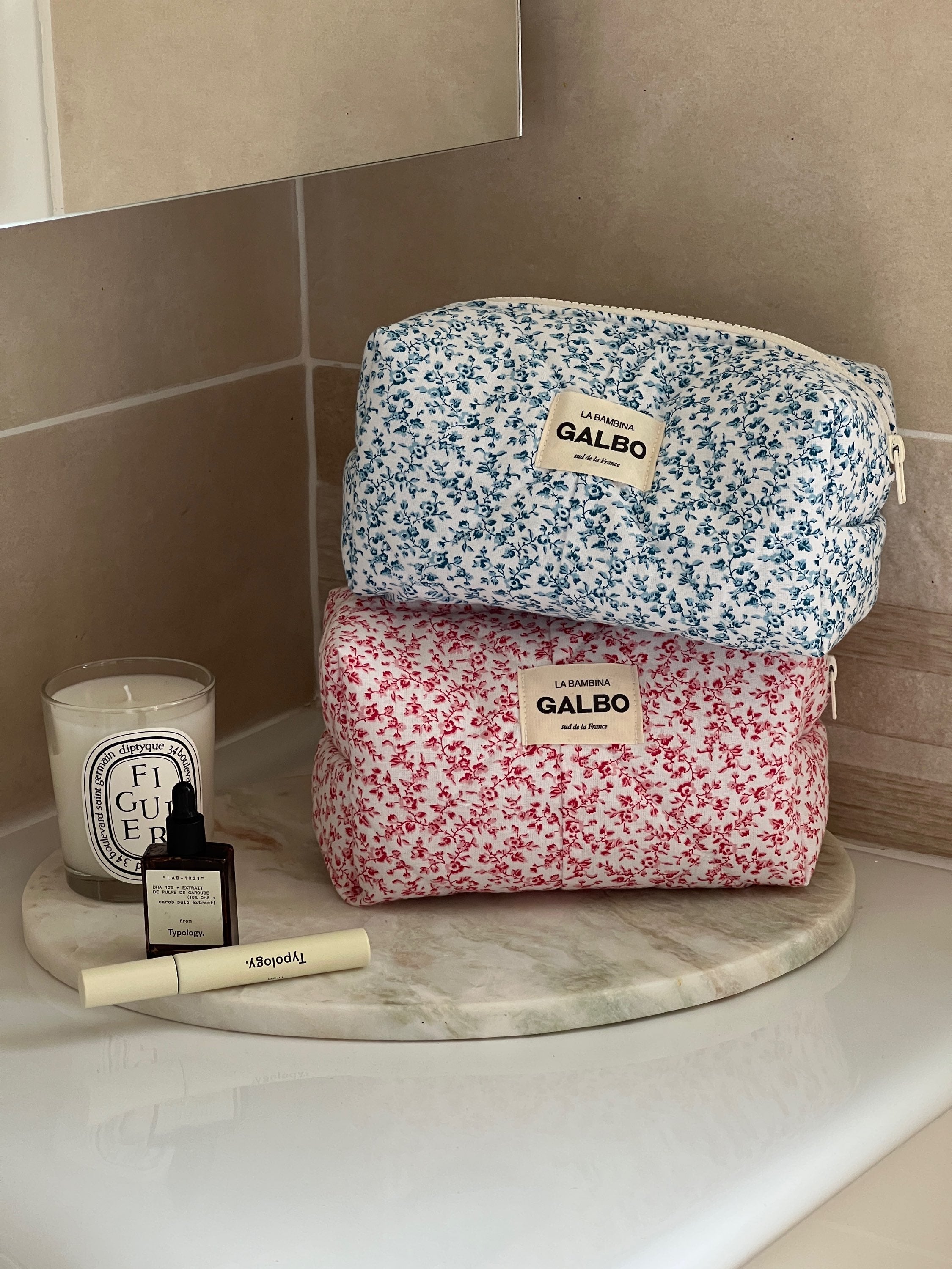 LA BAMBINA - matelassée liberty bleu