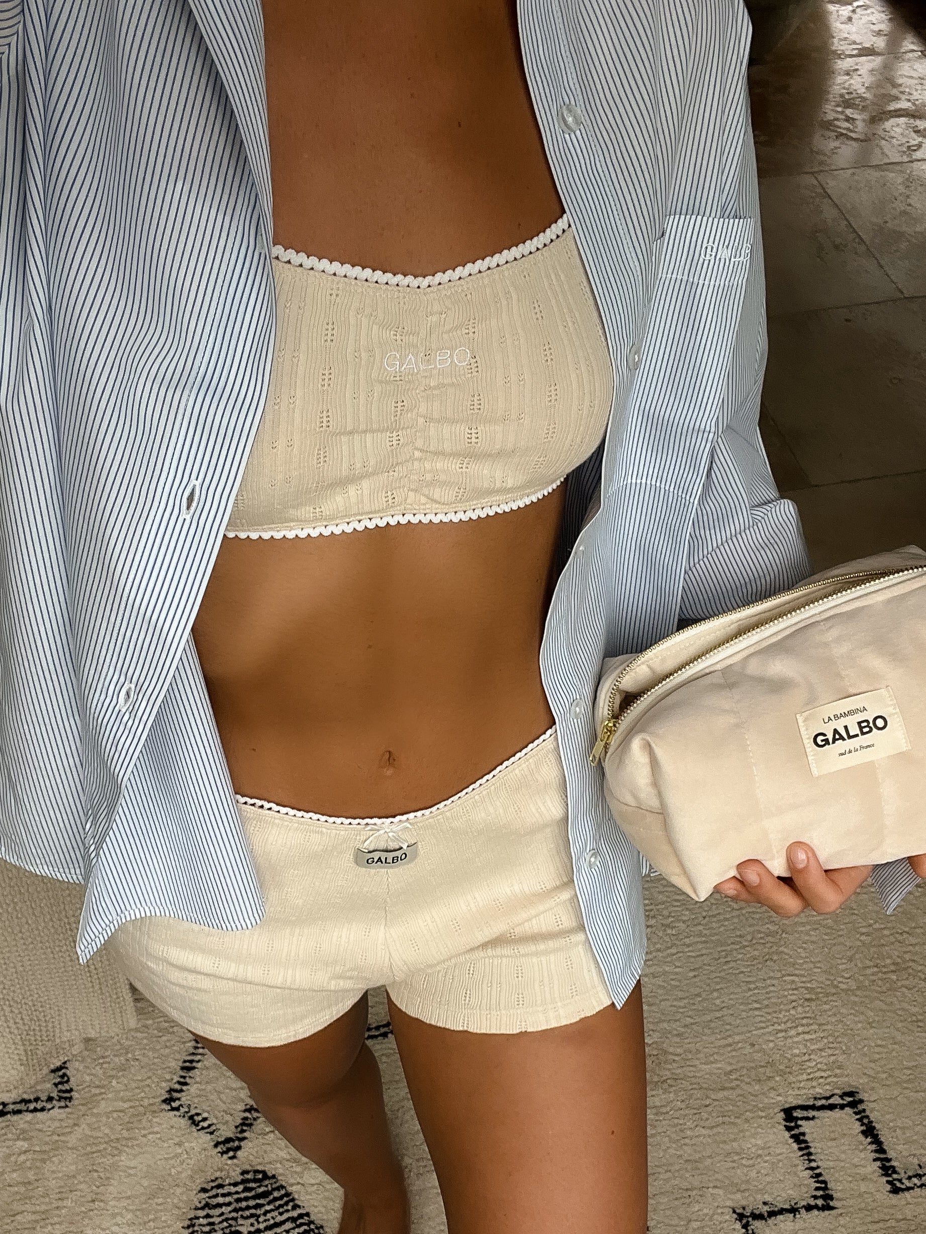 Le short Pointelle Galbo - Vanilla Ice 🍨