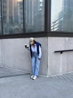 La chemise Galbo rayée NAVY BLUE 💙