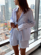 La chemise Galbo rayée NAVY BLUE 💙