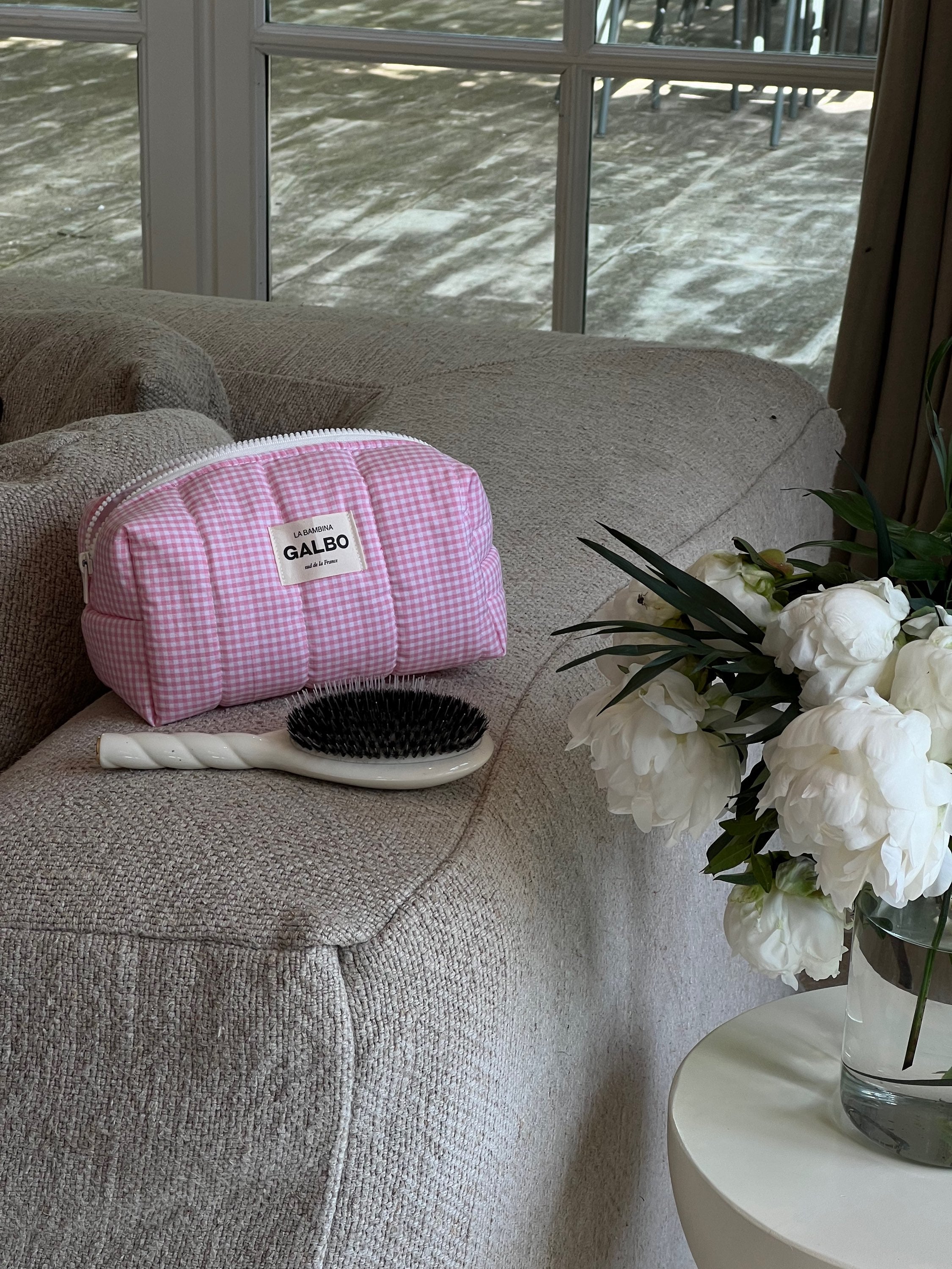 LA BAMBINA - matelassée VICHY Candy Pink 🌸