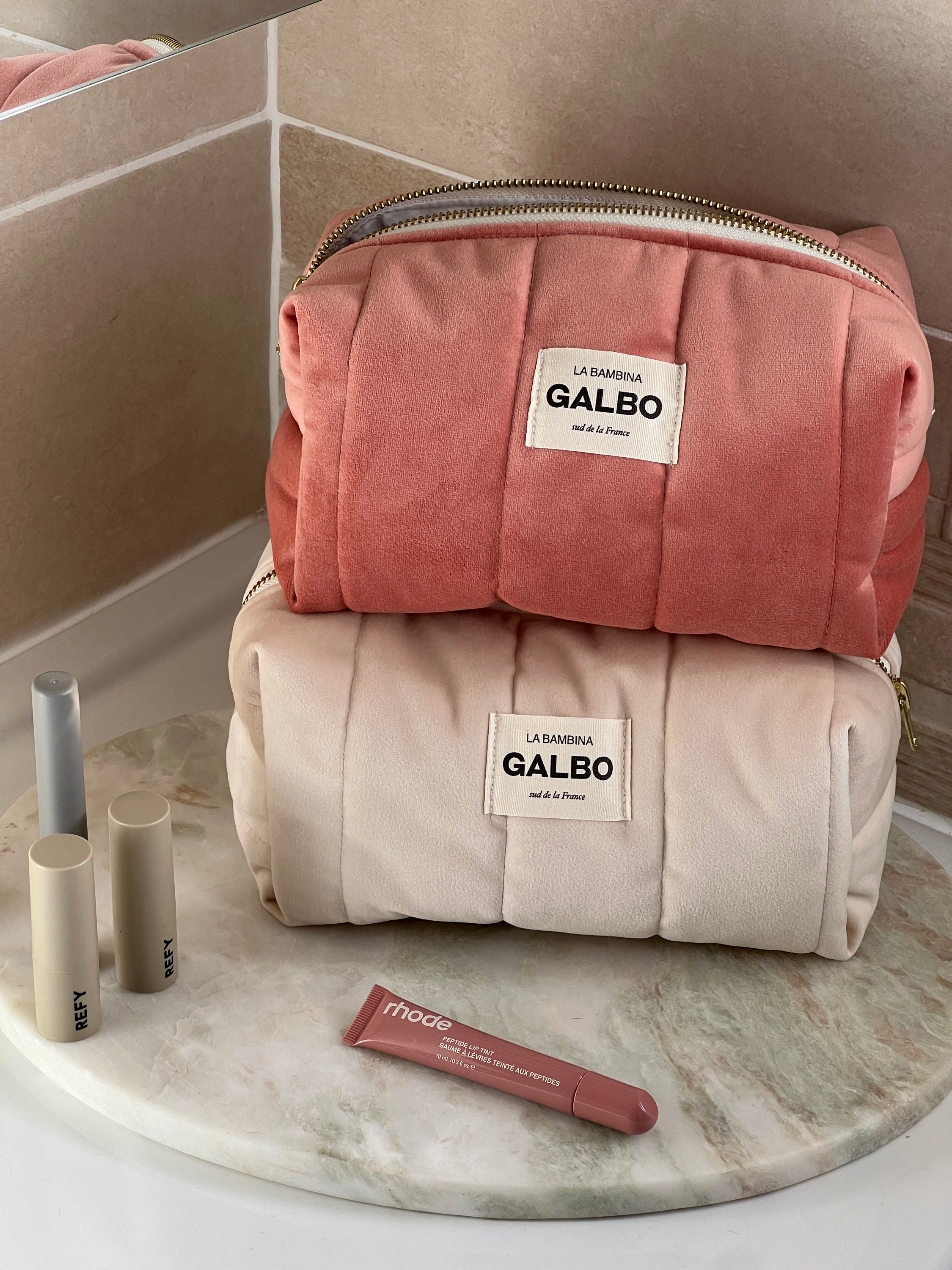 LA BAMBINA - matelassée velours Peachy 🍑
