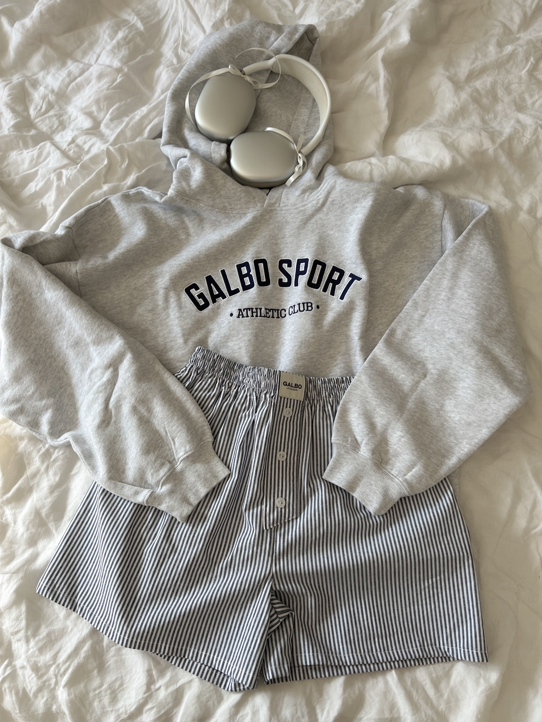 Le Hoodie Galbo Sport - Grey melange