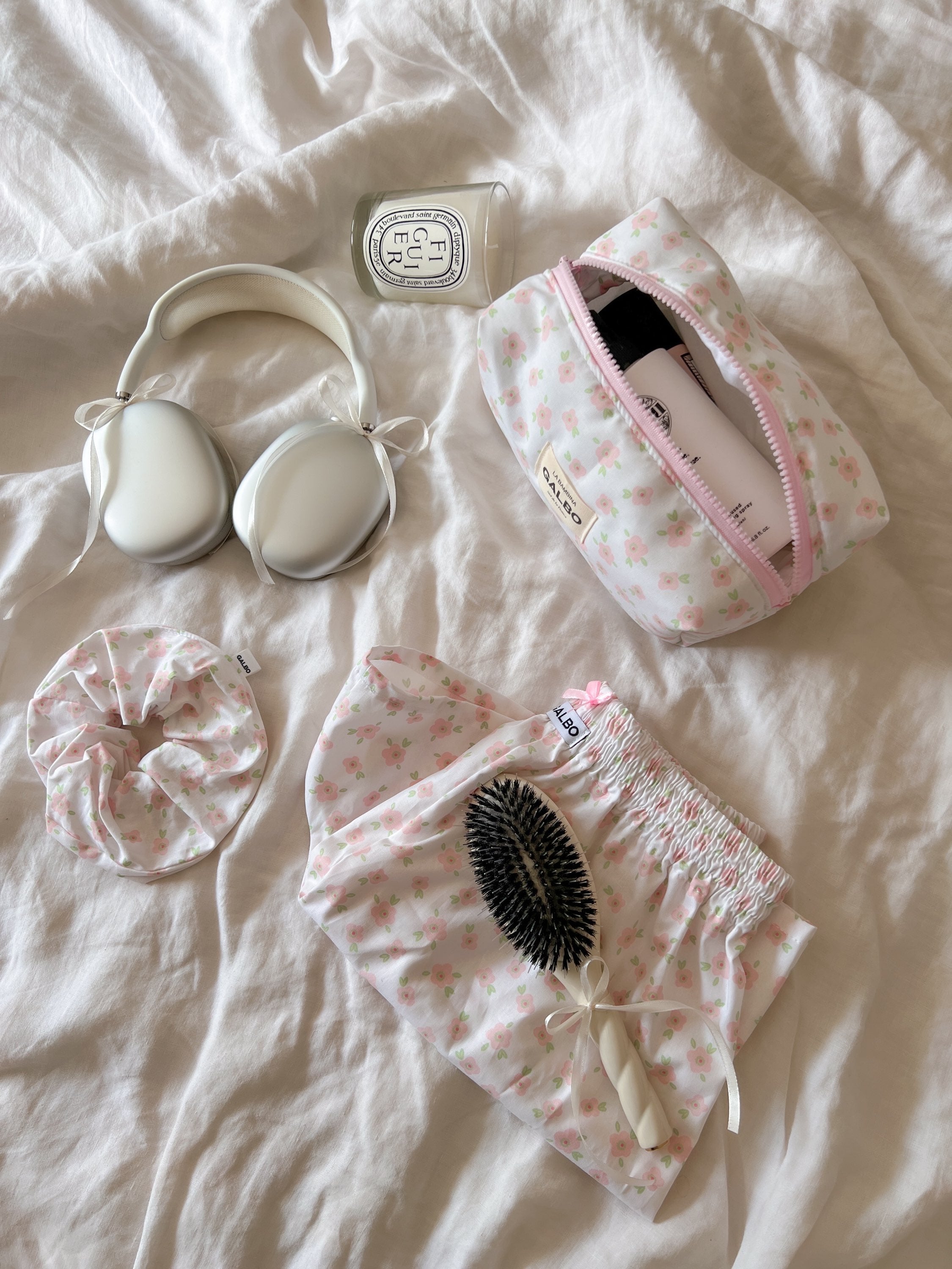 Short Sanary fleurs & noeud rose 🎀
