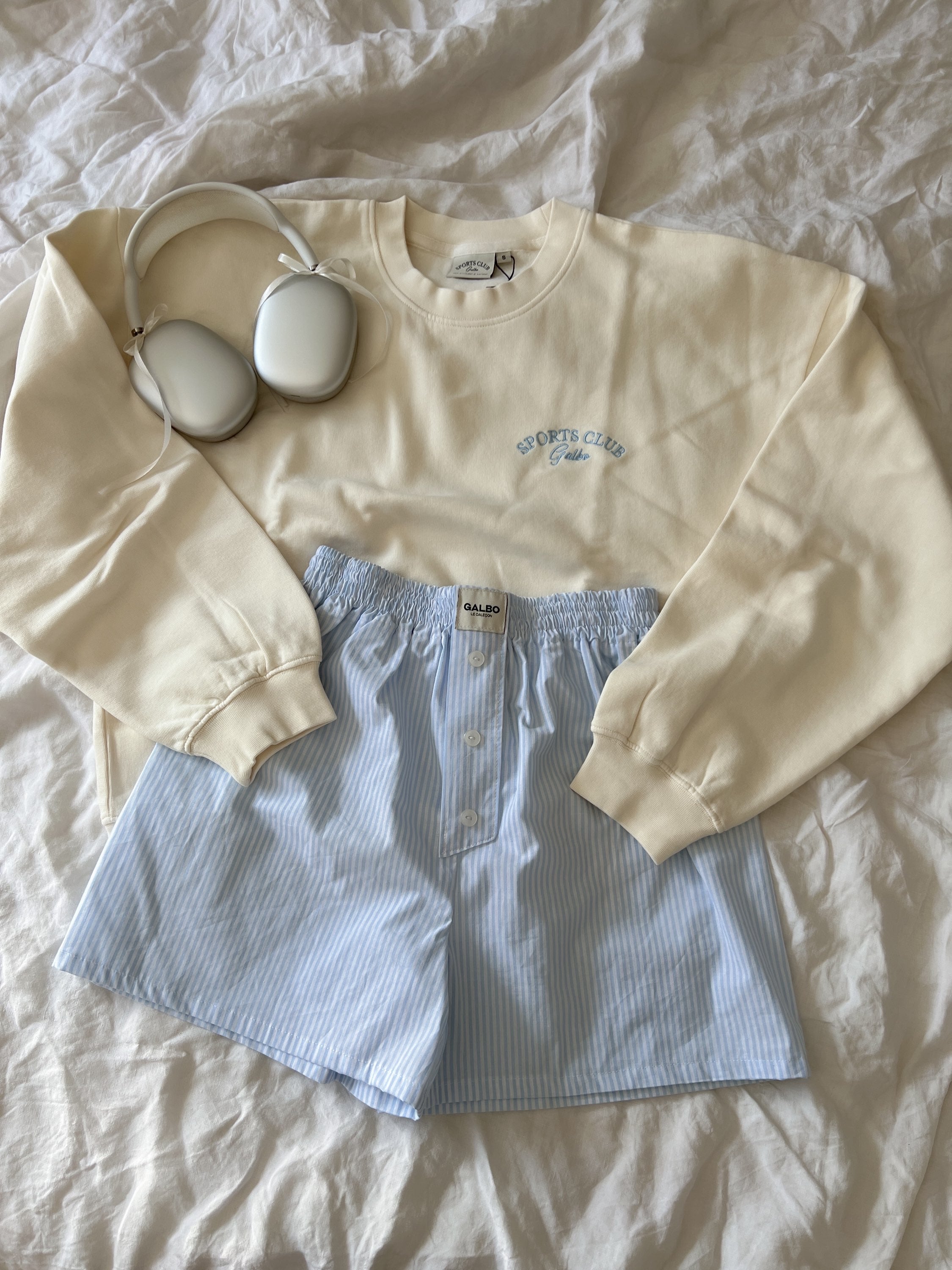 Le Sweat oversize Galbo Sport - Coconut Milk