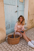 Sahara dress pure linen pink