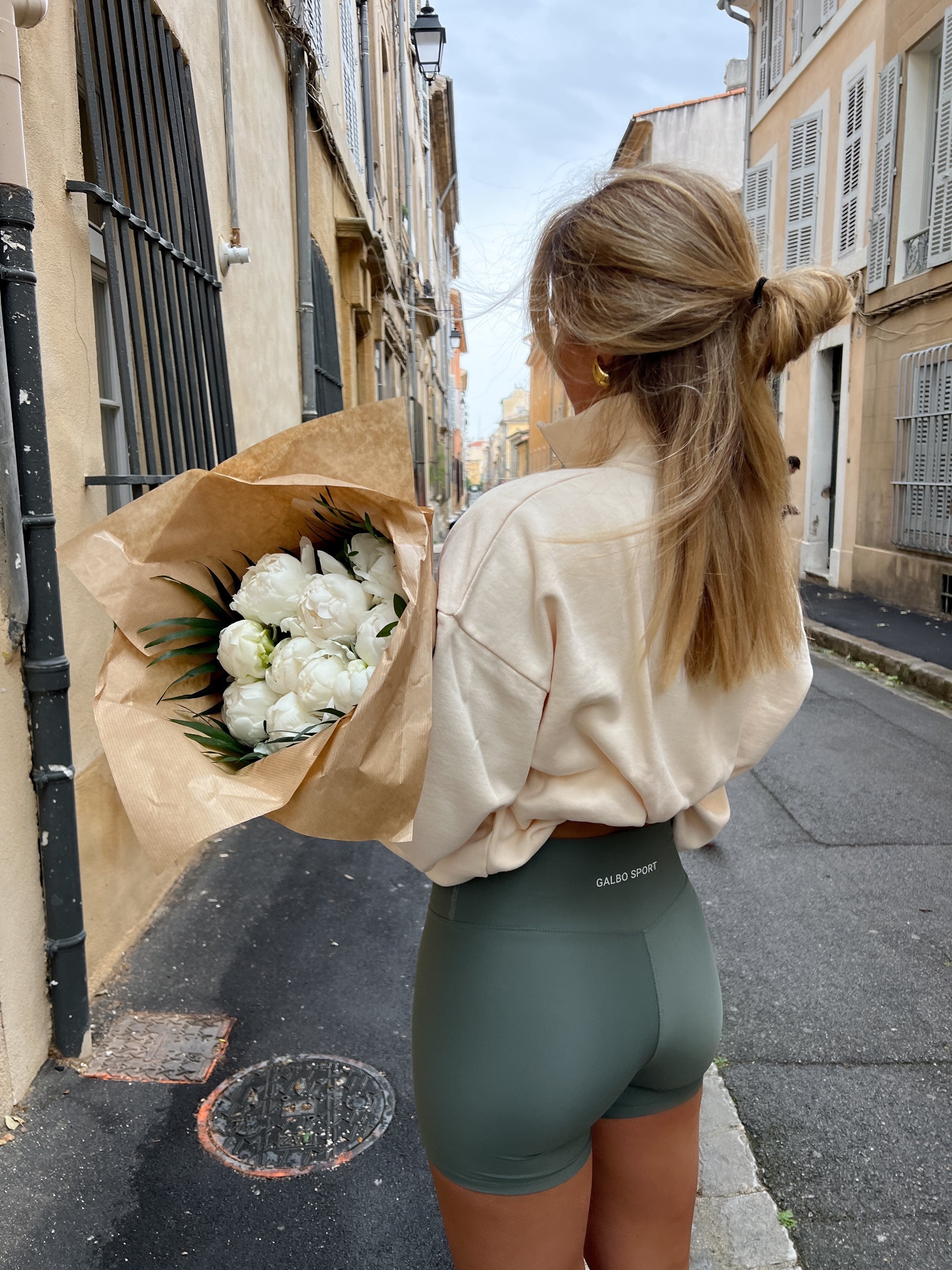 Le Zipper oversize Galbo Sport - Pearled Ivory