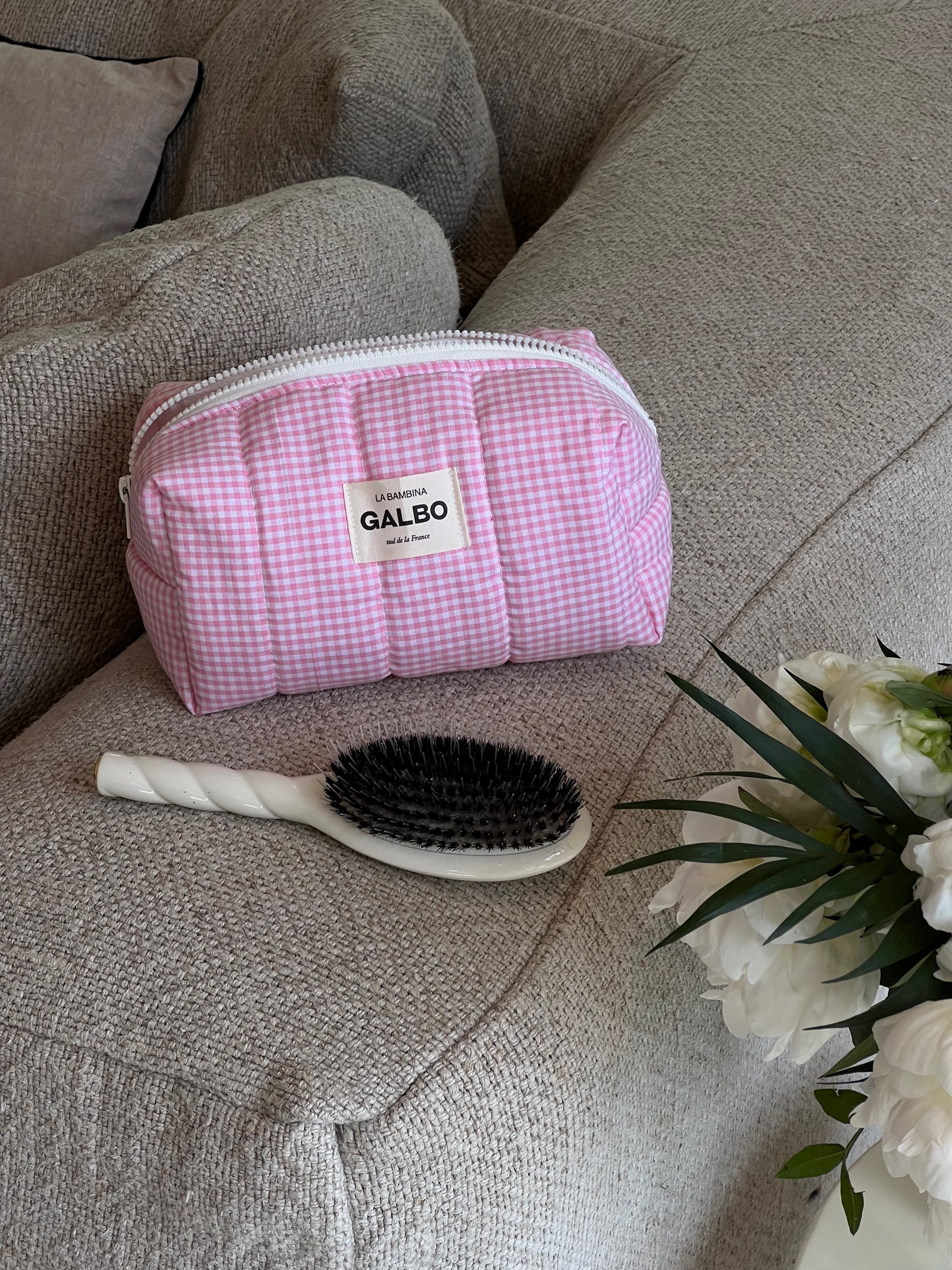 LA BAMBINA - matelassée VICHY Candy Pink 🌸