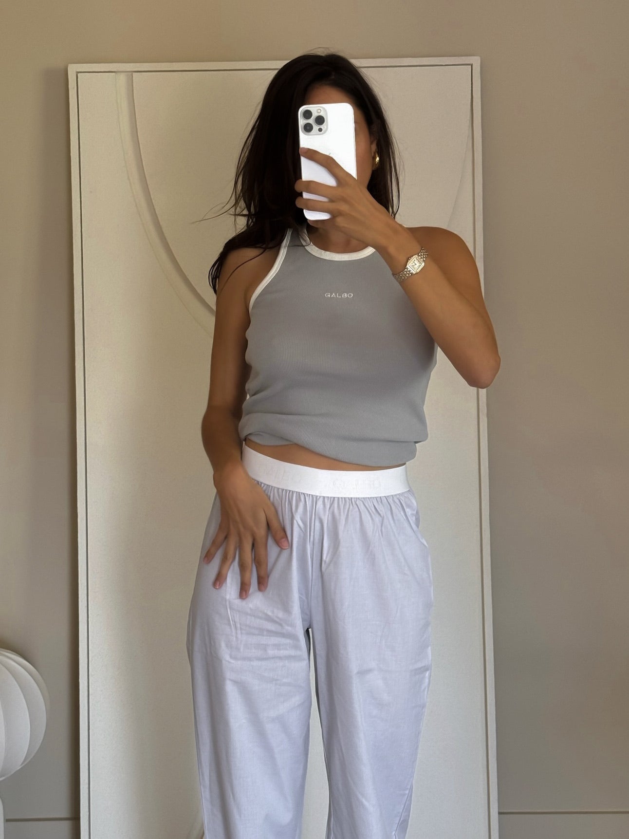 Le Pantalon Galbo gris UNI