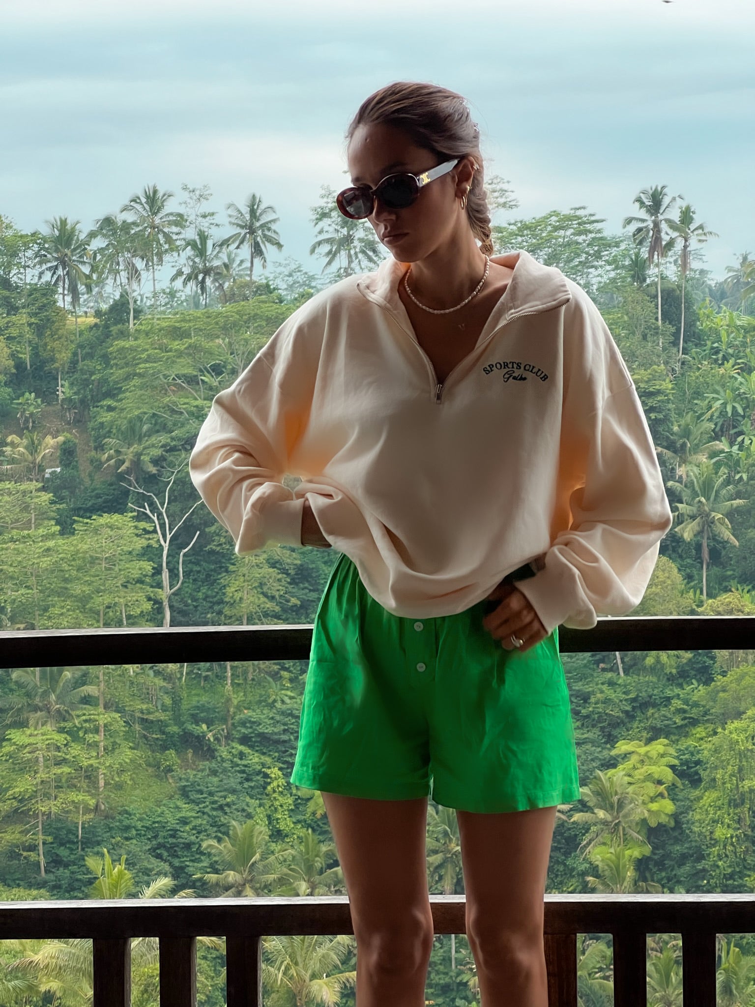 Le Zipper oversize Galbo Sport - Pearled Ivory