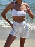 The Sanary Shorts - Broderie Anglaise Mix 🦢