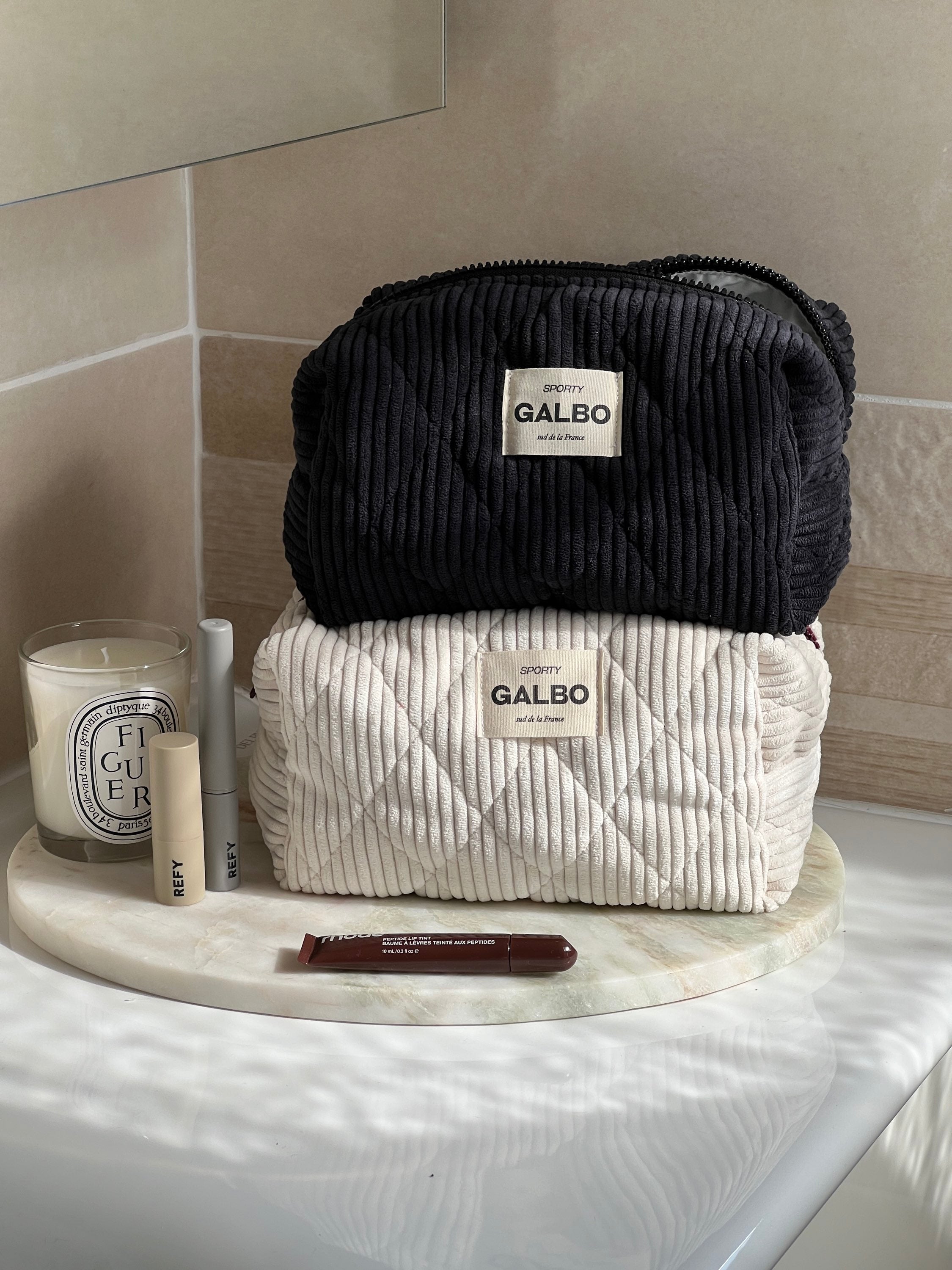 SPORTY - matelassée velours Baby Powder