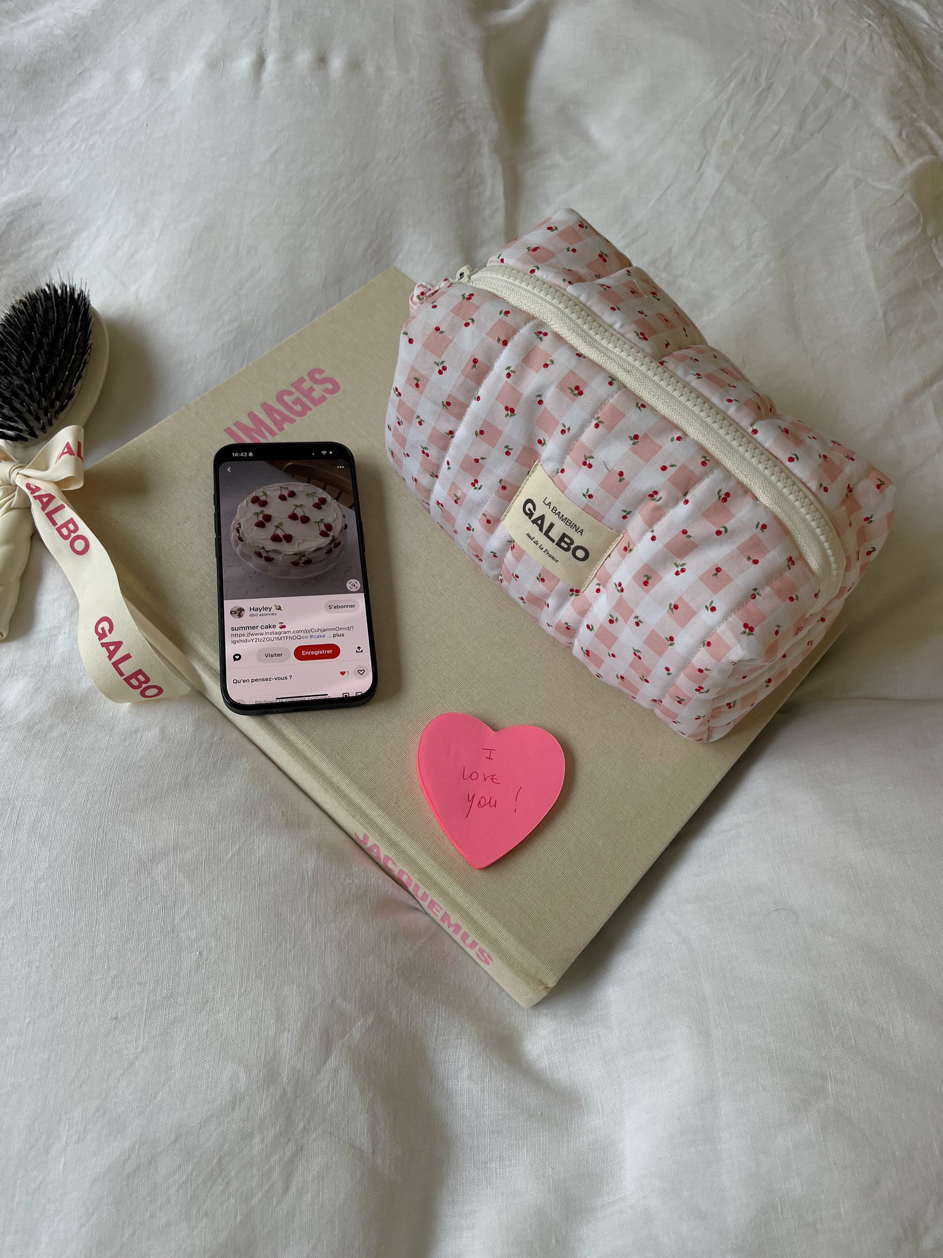 LA BAMBINA - matelassée Vichy & Cerises