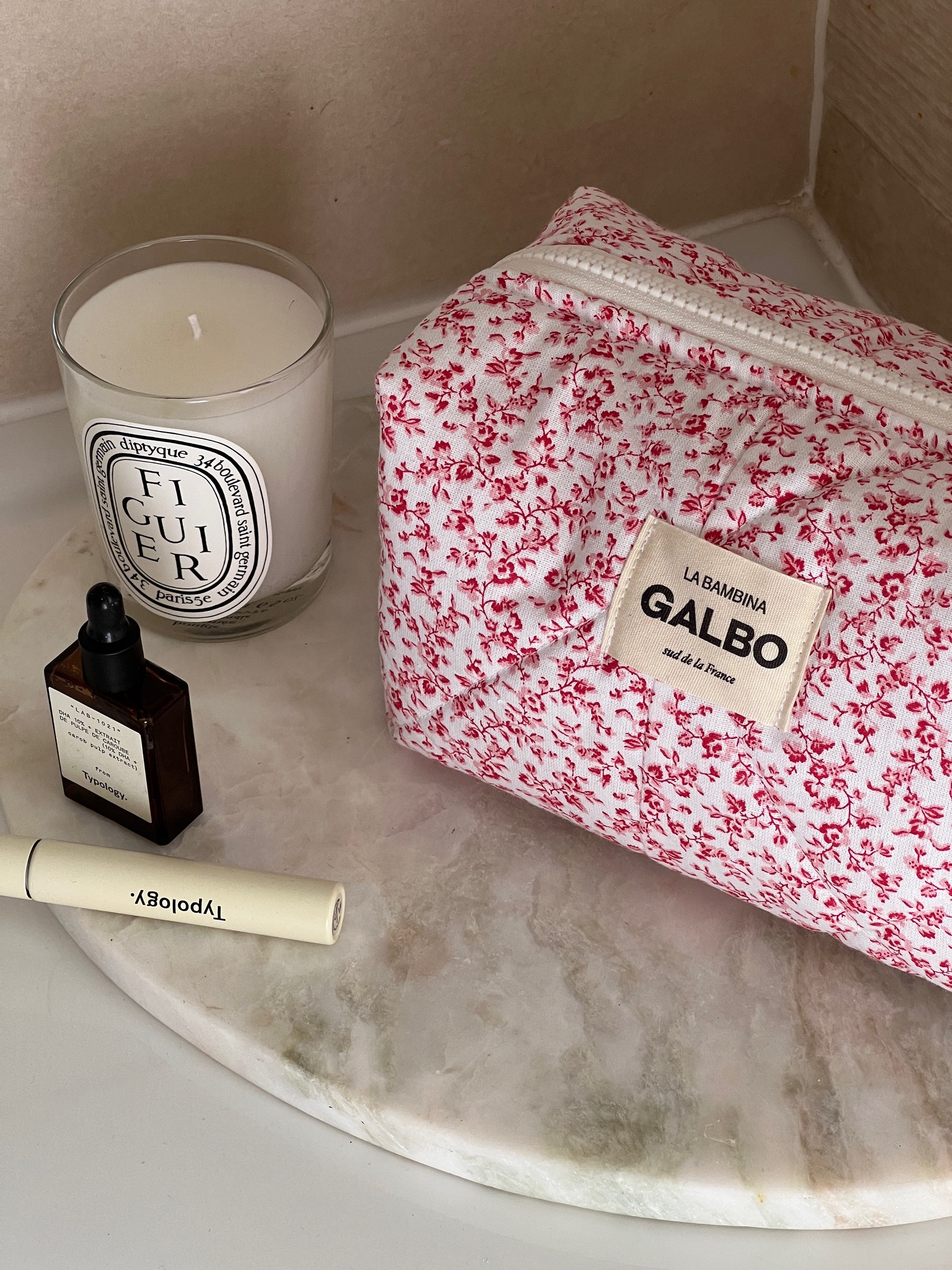 LA BAMBINA - matelassée liberty rouge