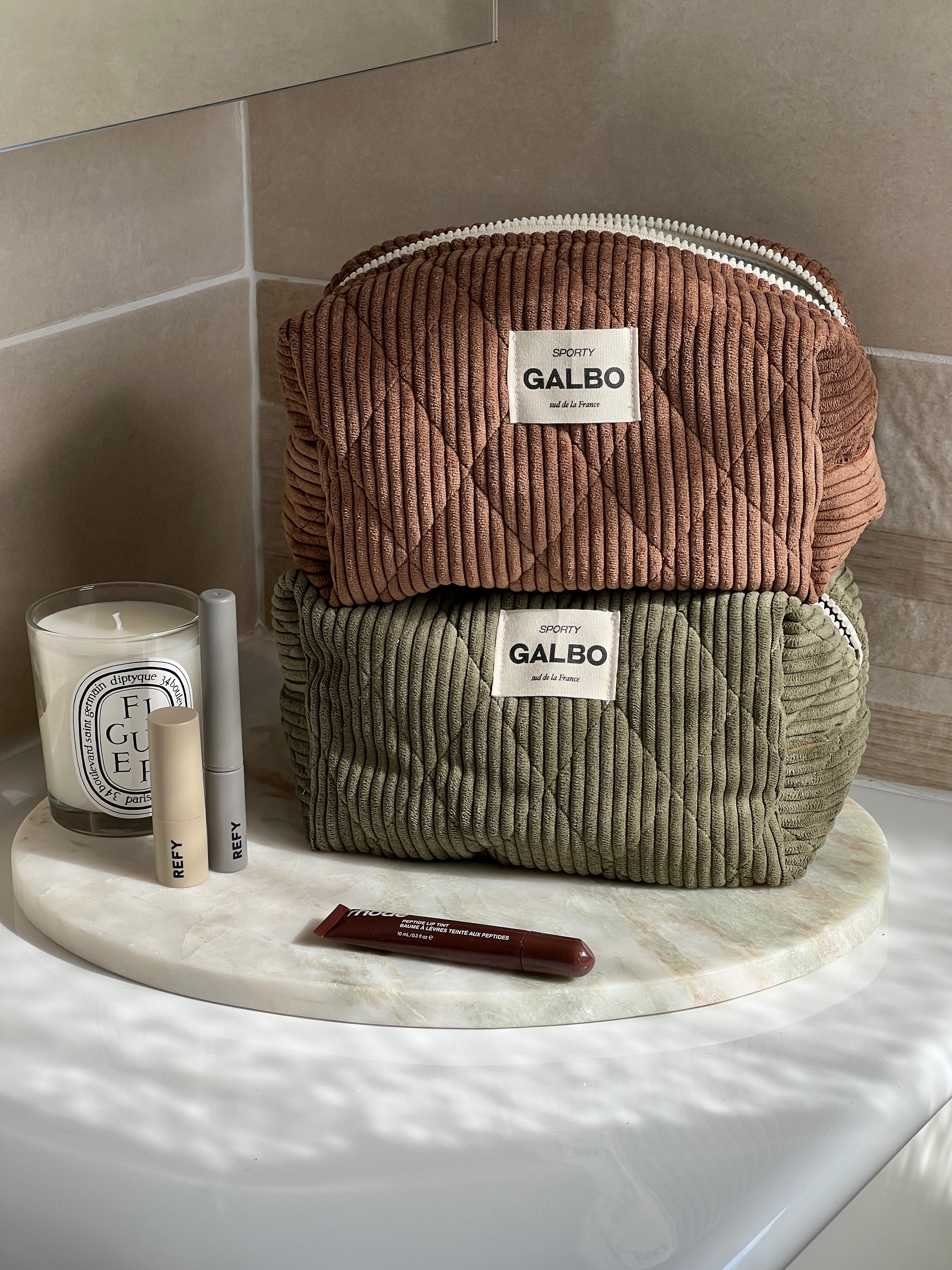 SPORTY - matelassée velours Cinnamon