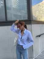 La chemise Galbo rayée NAVY BLUE 💙