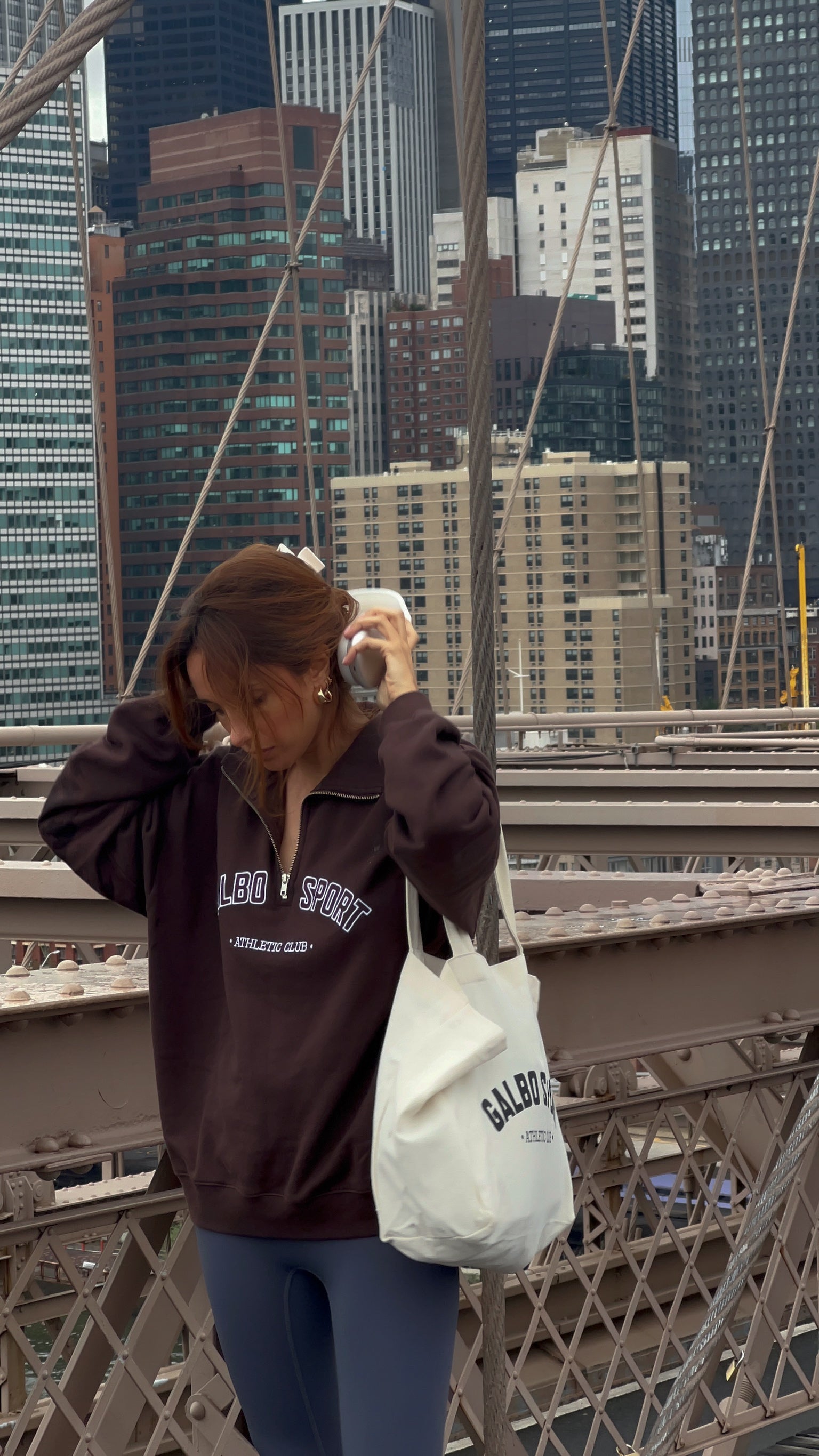 Le Zipper oversize Galbo Sport - Brownie 🐻