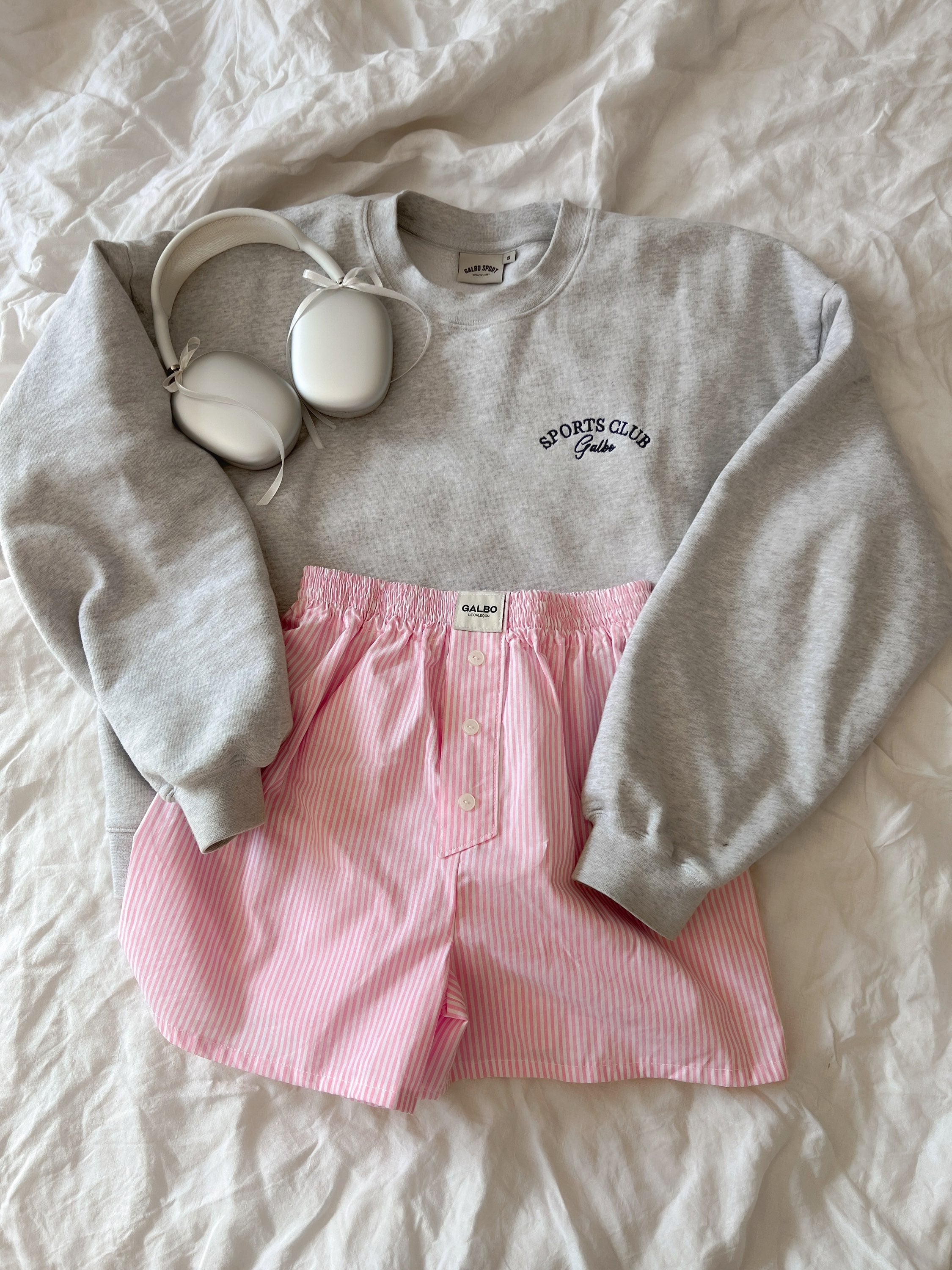 Le sweat oversize Galbo Sport - Grey Melange