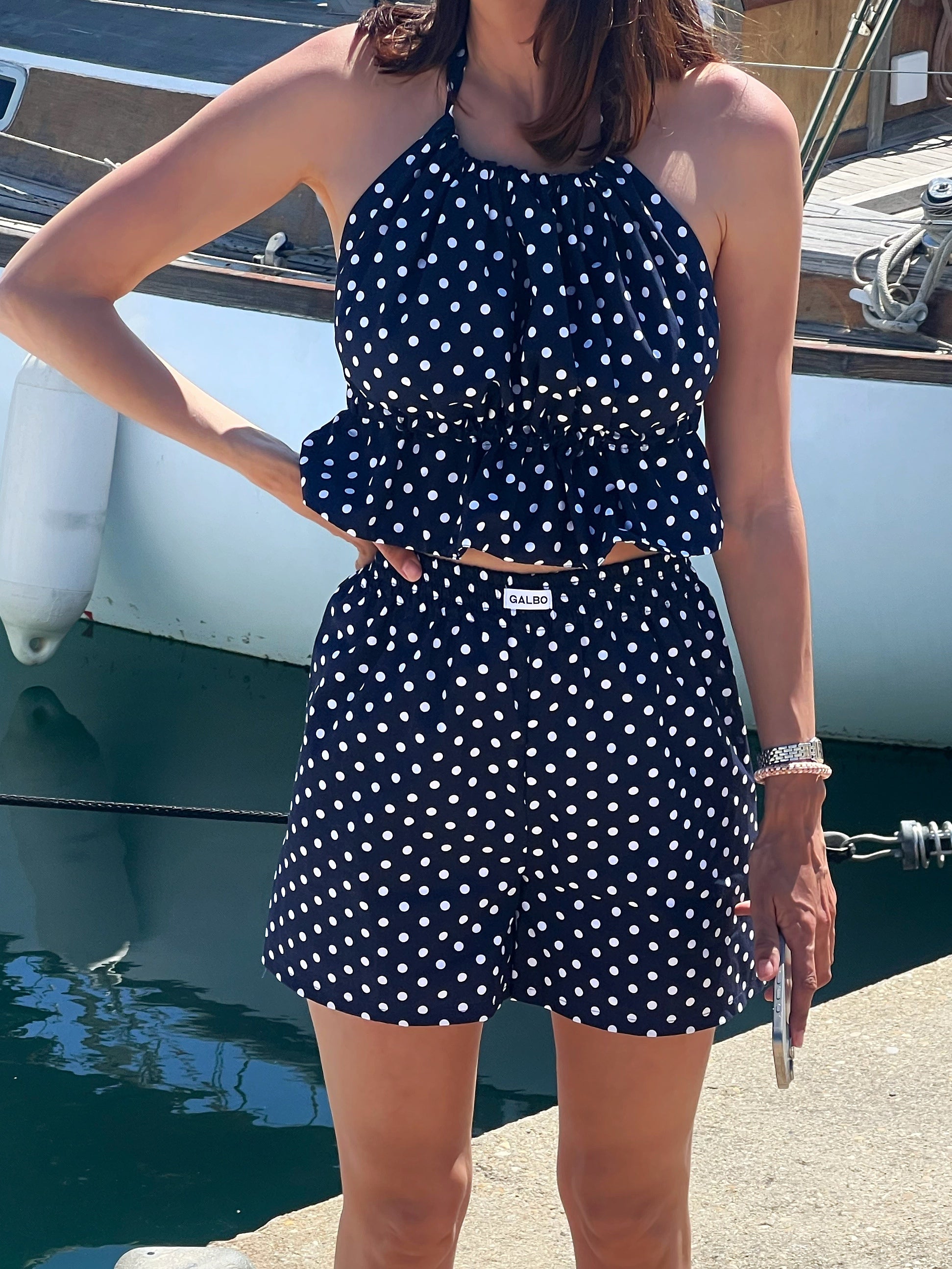 Short Sanary Polka Dot Navy ⚓️