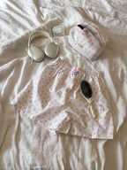 Short Sanary fleurs & noeud rose 🎀