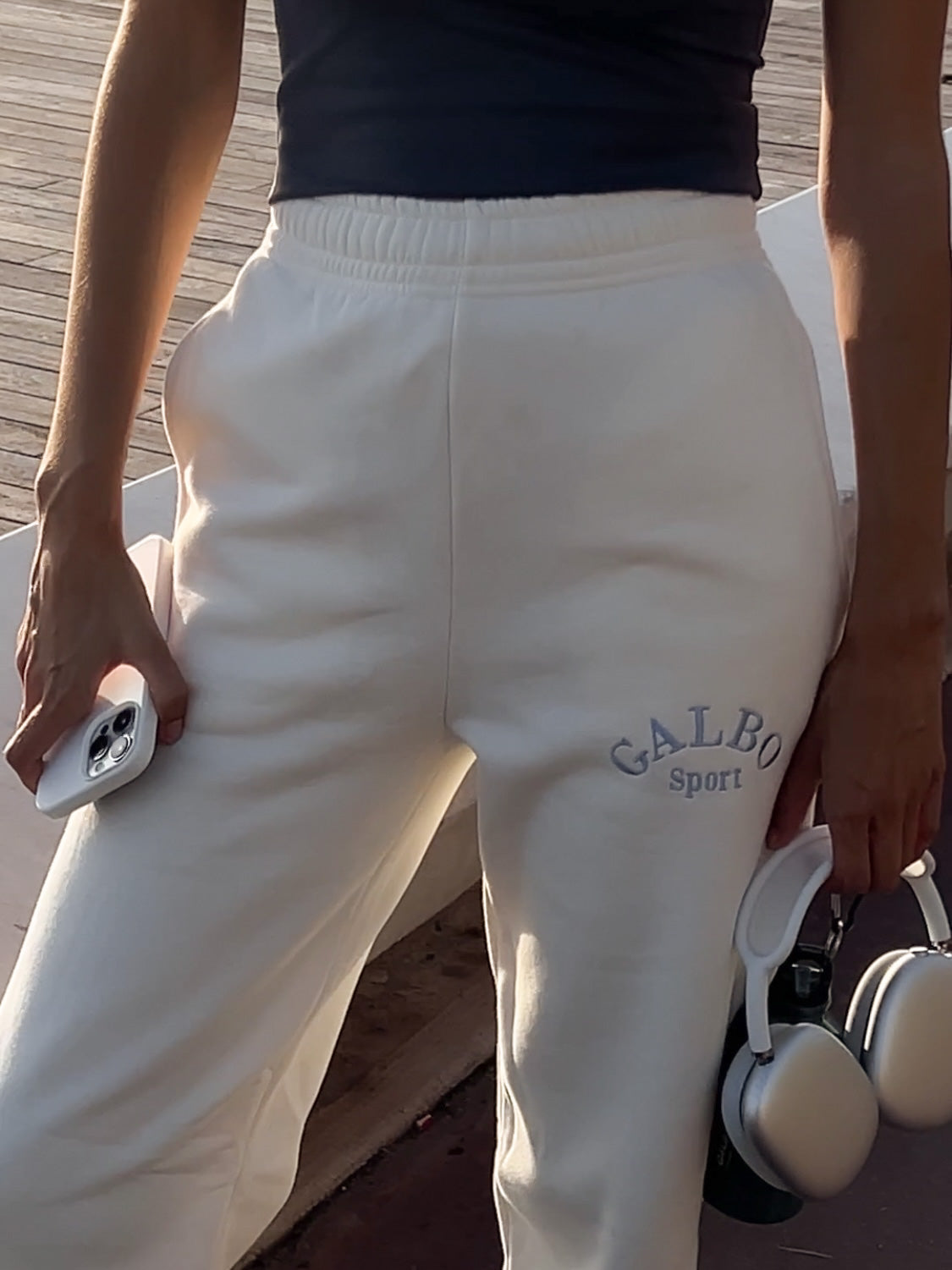 Le Jogging Galbo Sport - Baby Powder