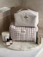 LA NOMADE - matelassée vichy beige