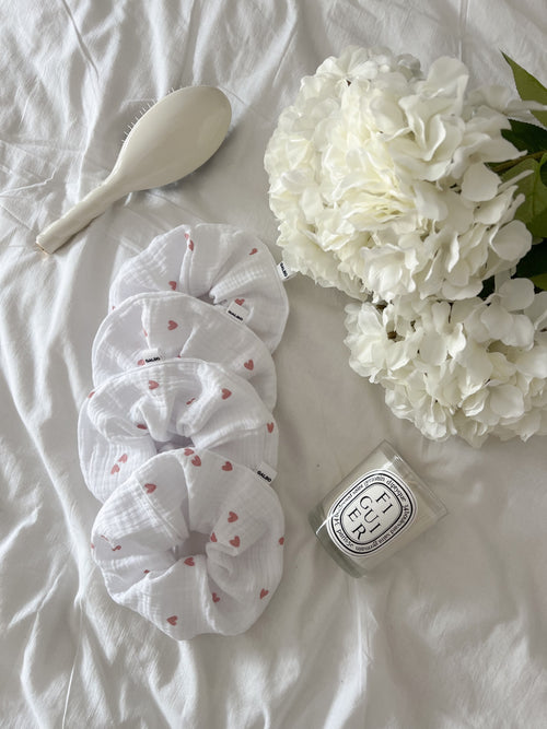 Chouchou gaze de coton Sweet Love 🩷