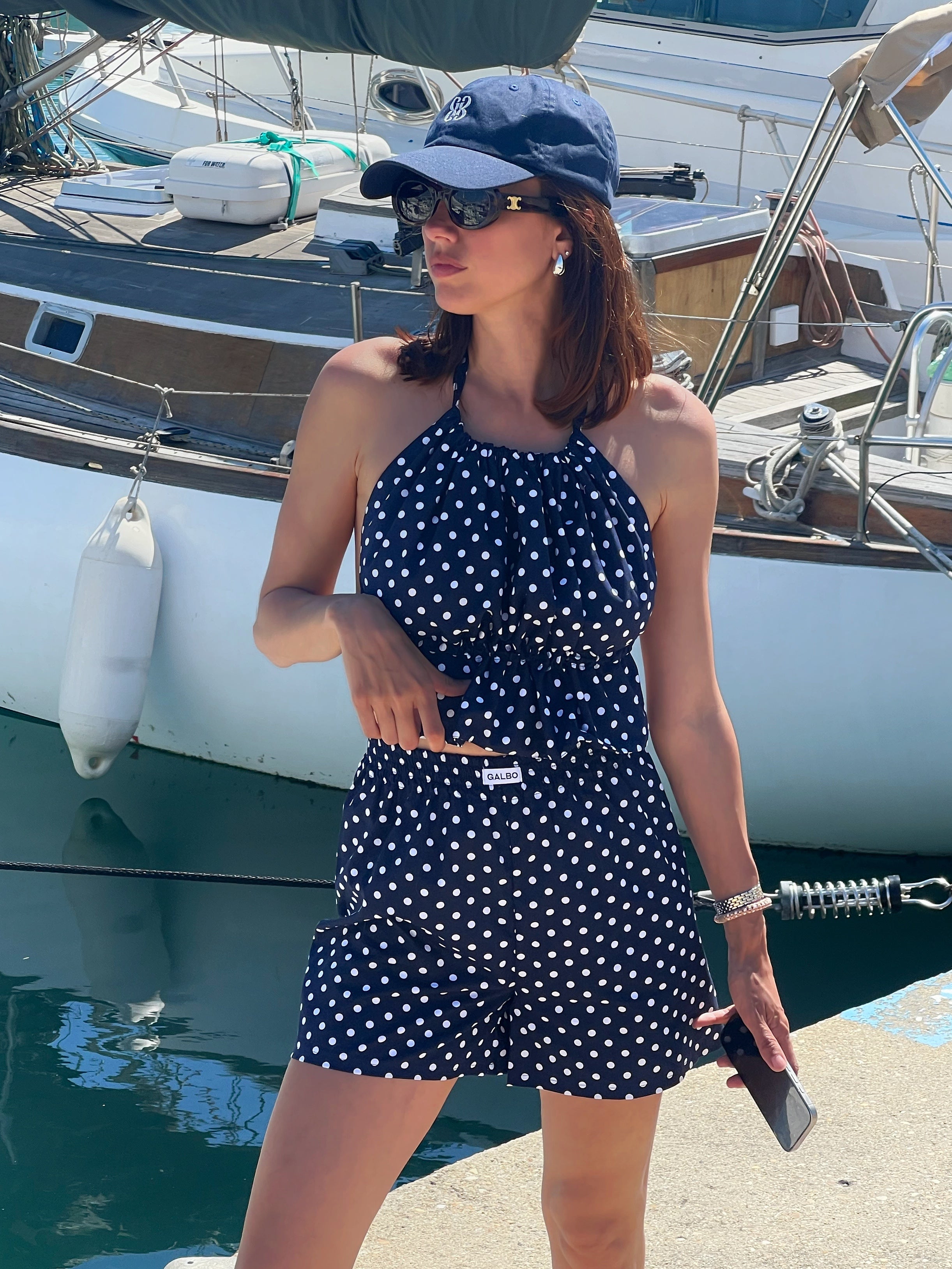 Short Sanary Polka Dot Navy ⚓️