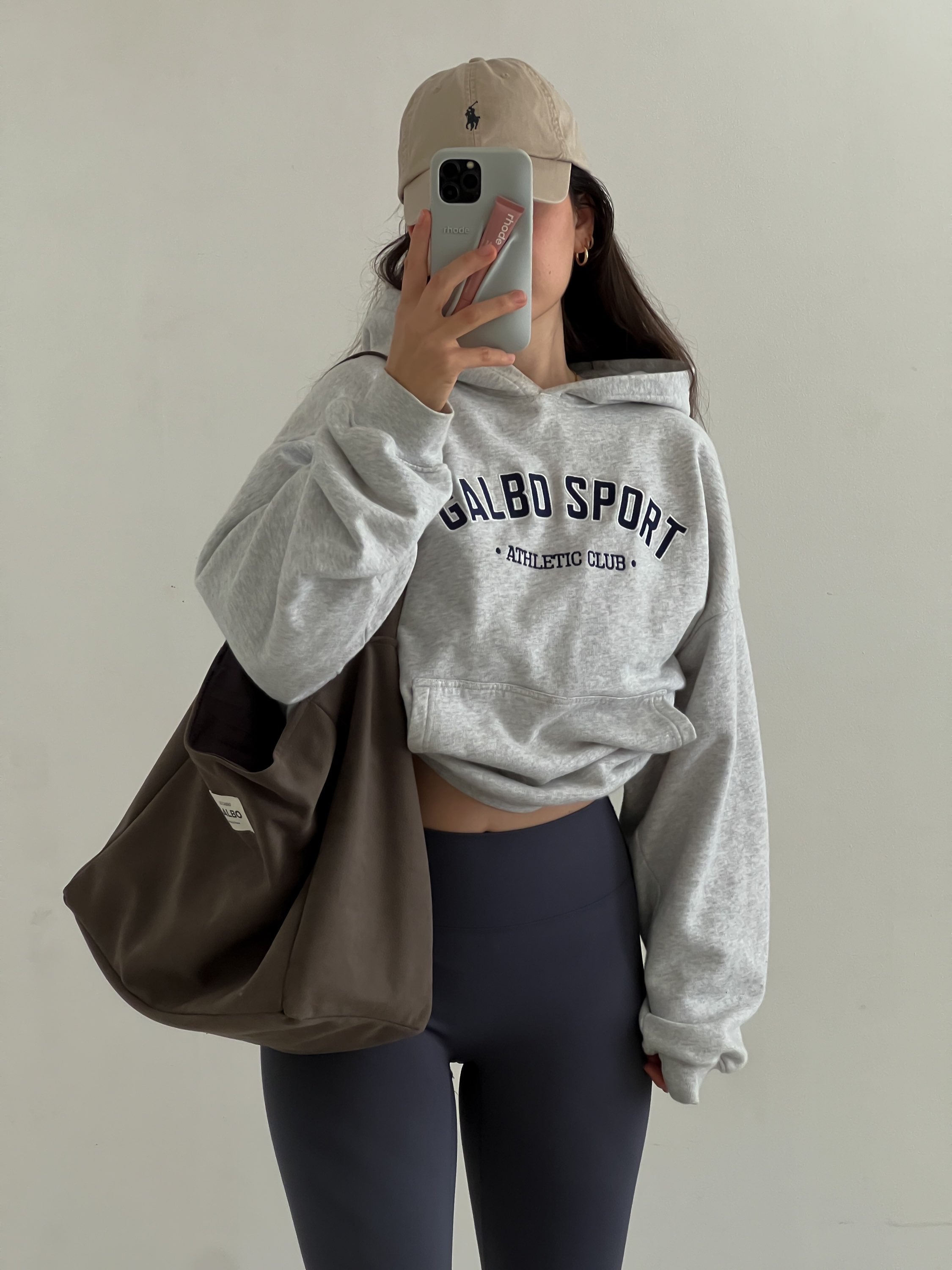 Le Hoodie Galbo Sport - Grey melange