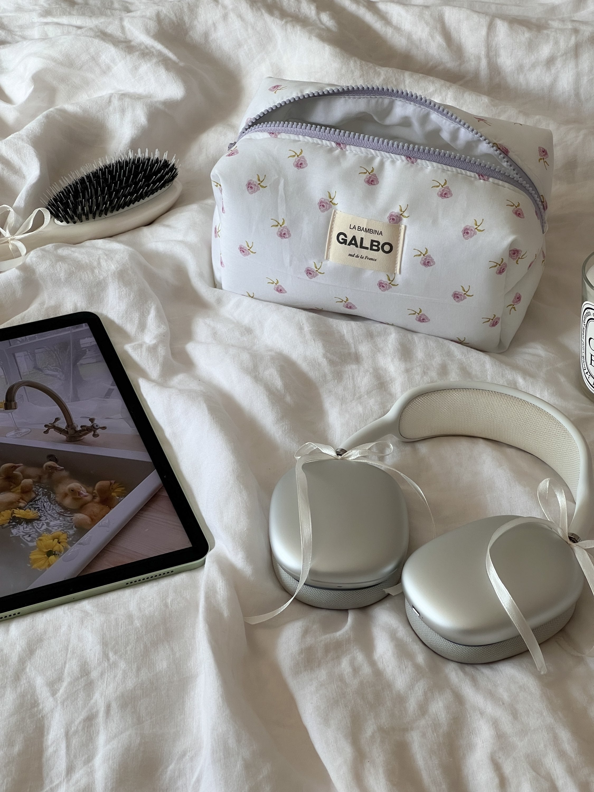 LA BAMBINA - matelassée fleurs mauves 🌷