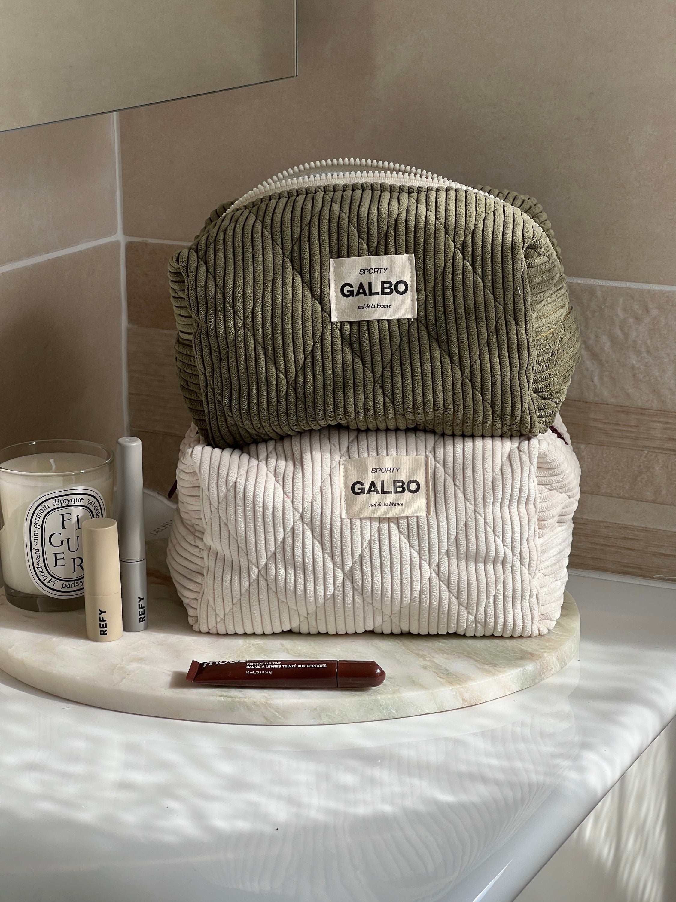 SPORTY - matelassée velours Baby Powder