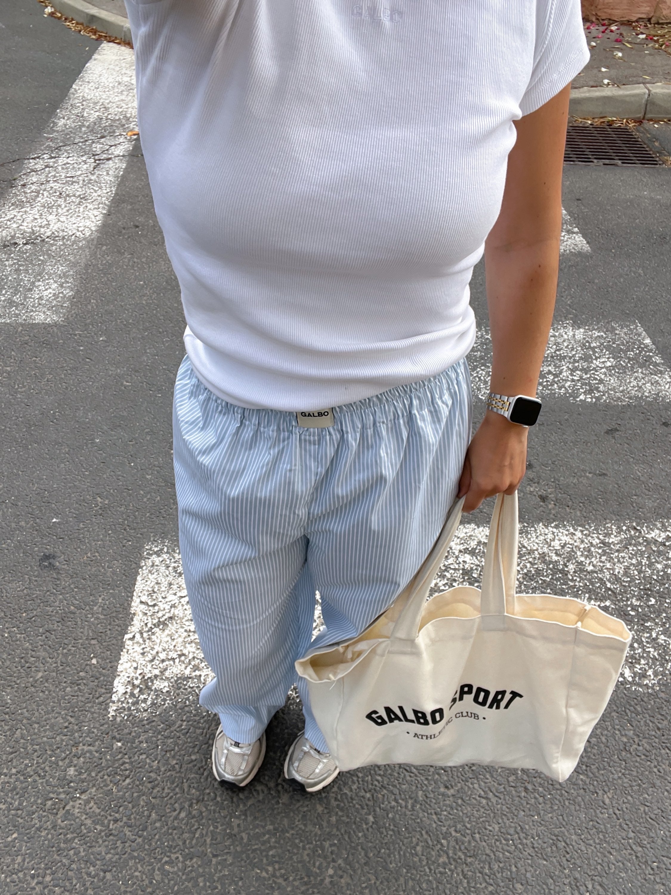 Pantalon Beaulieu rayures BABY BLUE 🩵