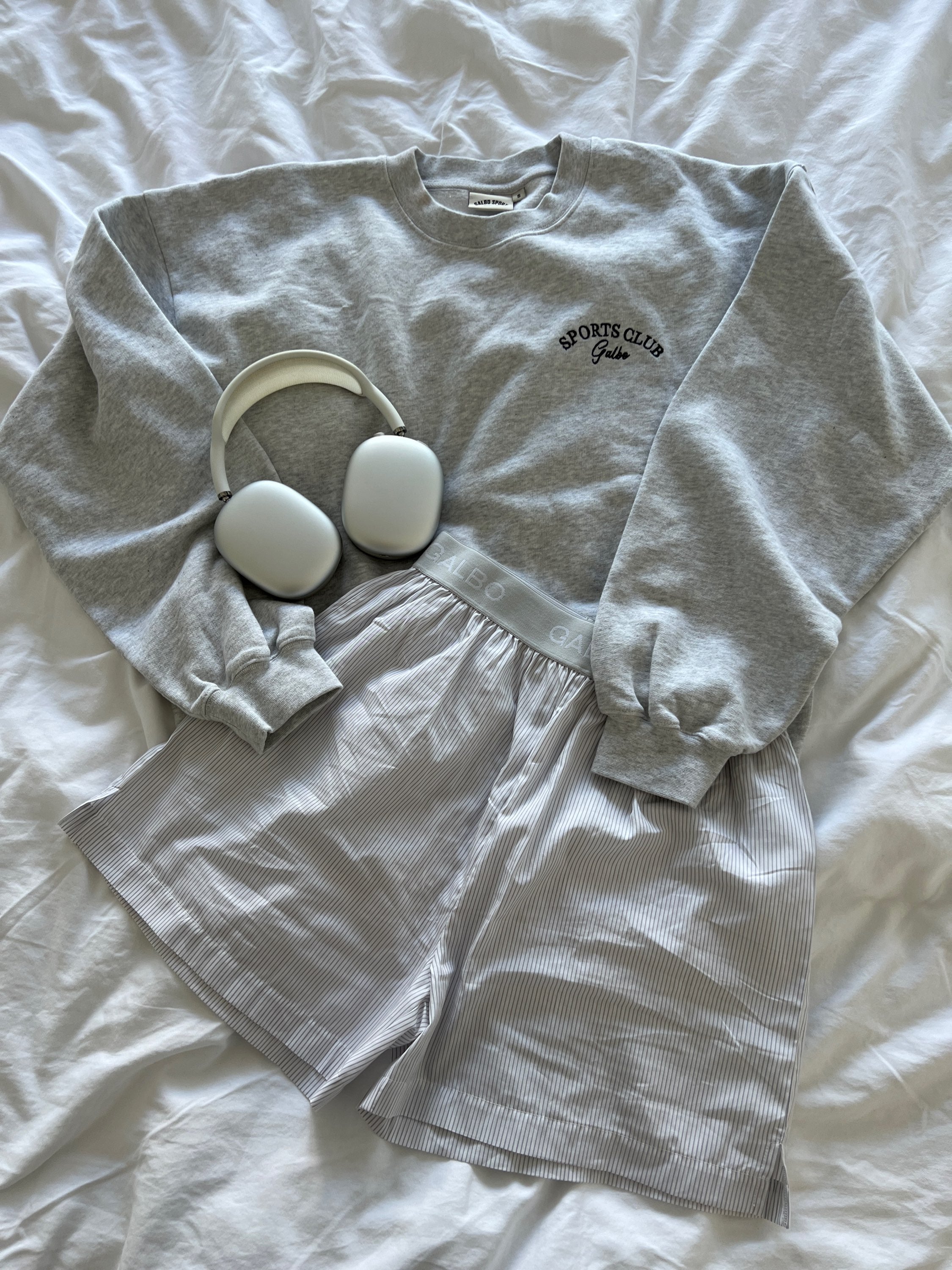 Le Boxer Galbo RAYÉ GRIS ☁️