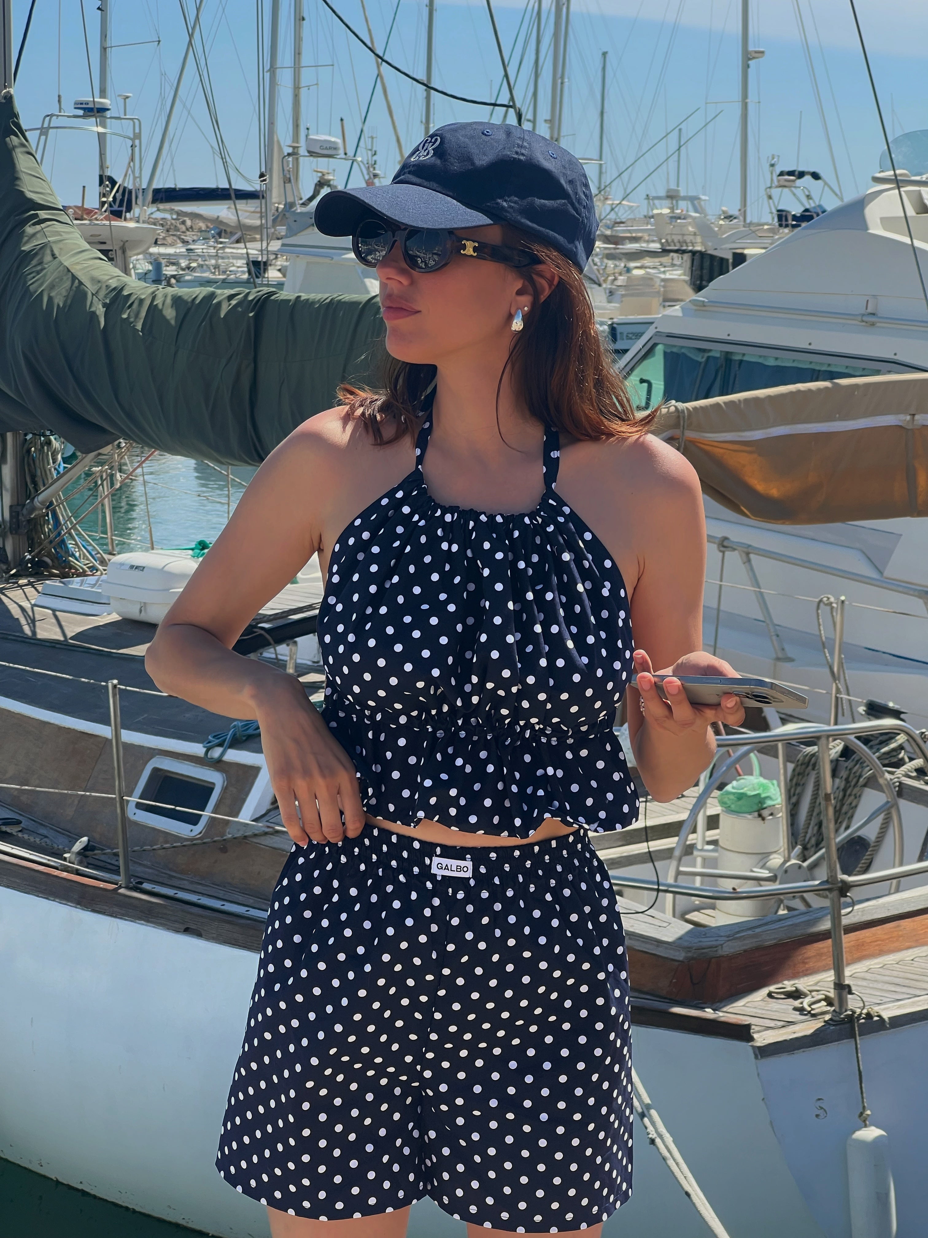 Short Sanary Polka Dot Navy ⚓️