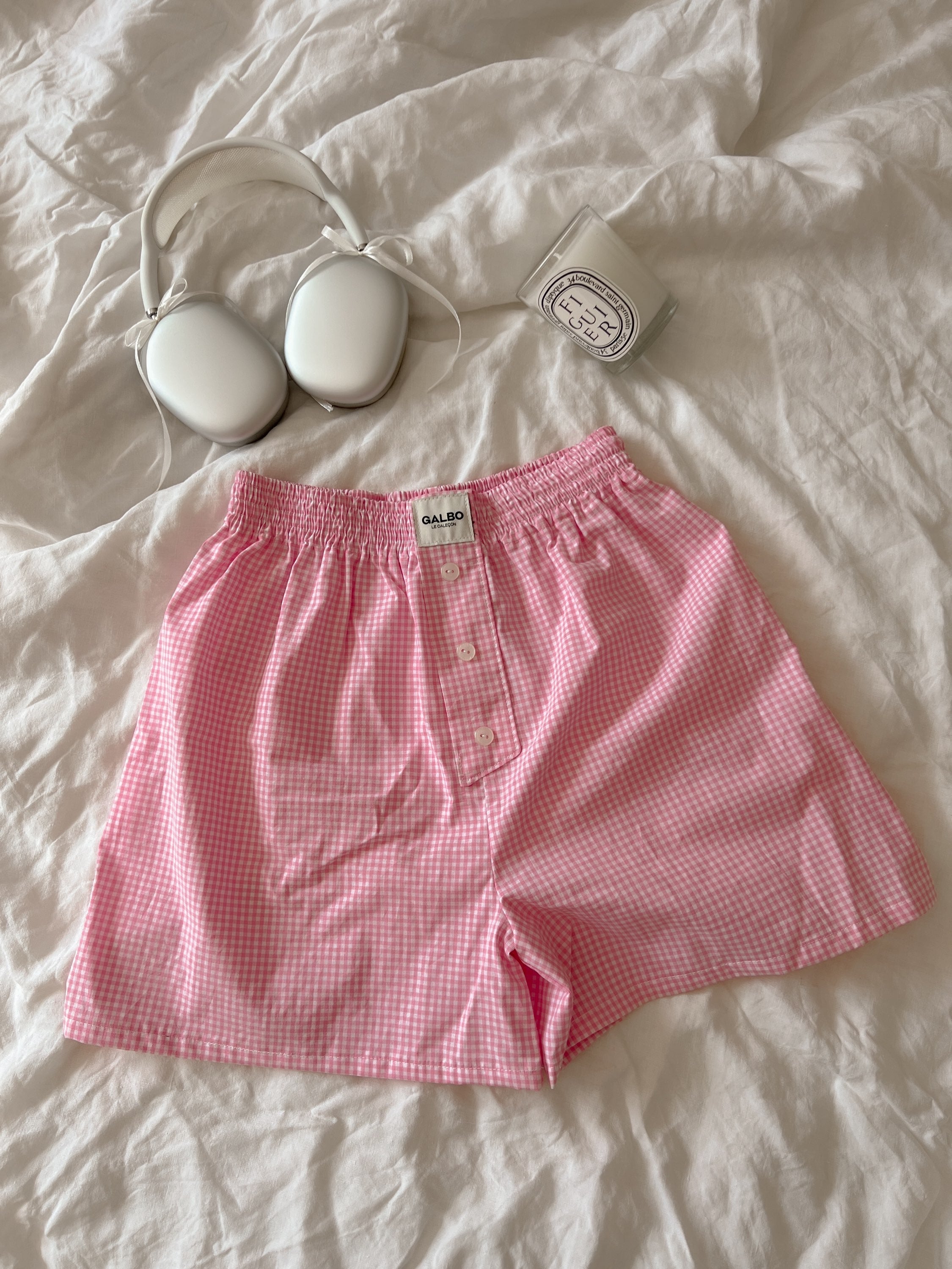 Caleçon Calvi VICHY Candy Pink 🌷
